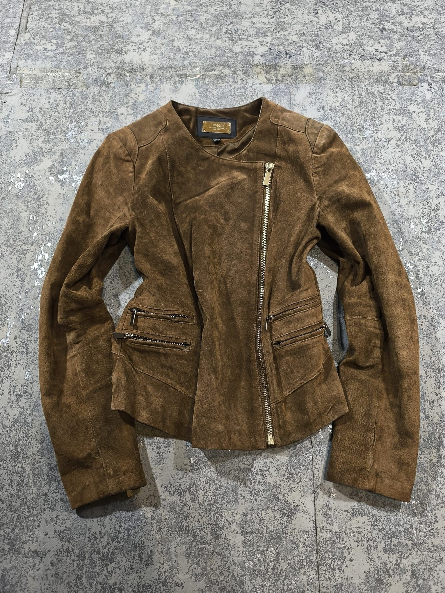Hysteric Glamour SUEDE LEATHER CROP MOTO BIKER GIRL JACKET Size M / US 6-8 / IT 42-44 - 11 Thumbnail