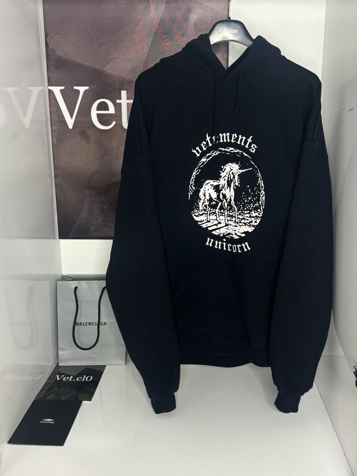 Vetements ✅ Vetements black Unicorn Hoodie Size US S / EU 44-46 / 1 - 1 Thumbnail
