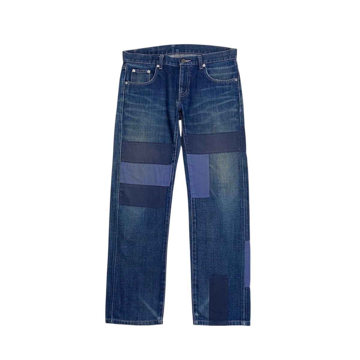 Neighborhood Neighrborhood Patchwork Savage Denim Selvedge Pants Size US 33 - 1 Thumbnail