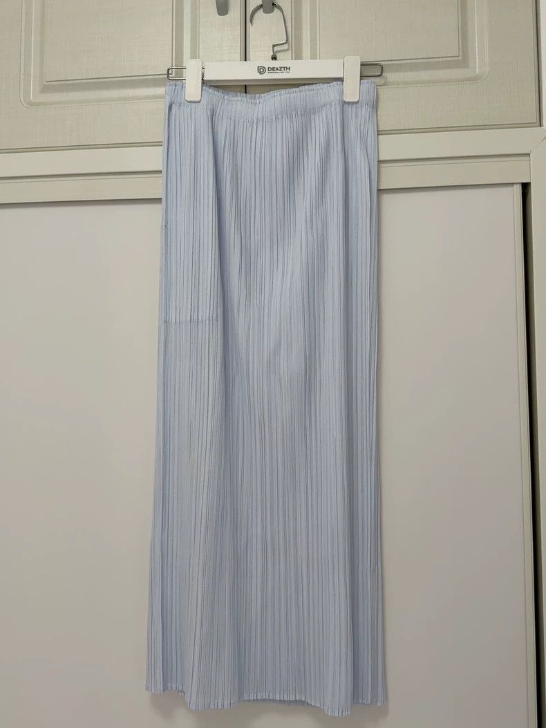 Issey Miyake Issey Miyake size:3 Grey pleated skirt Size 31" - 3 Thumbnail