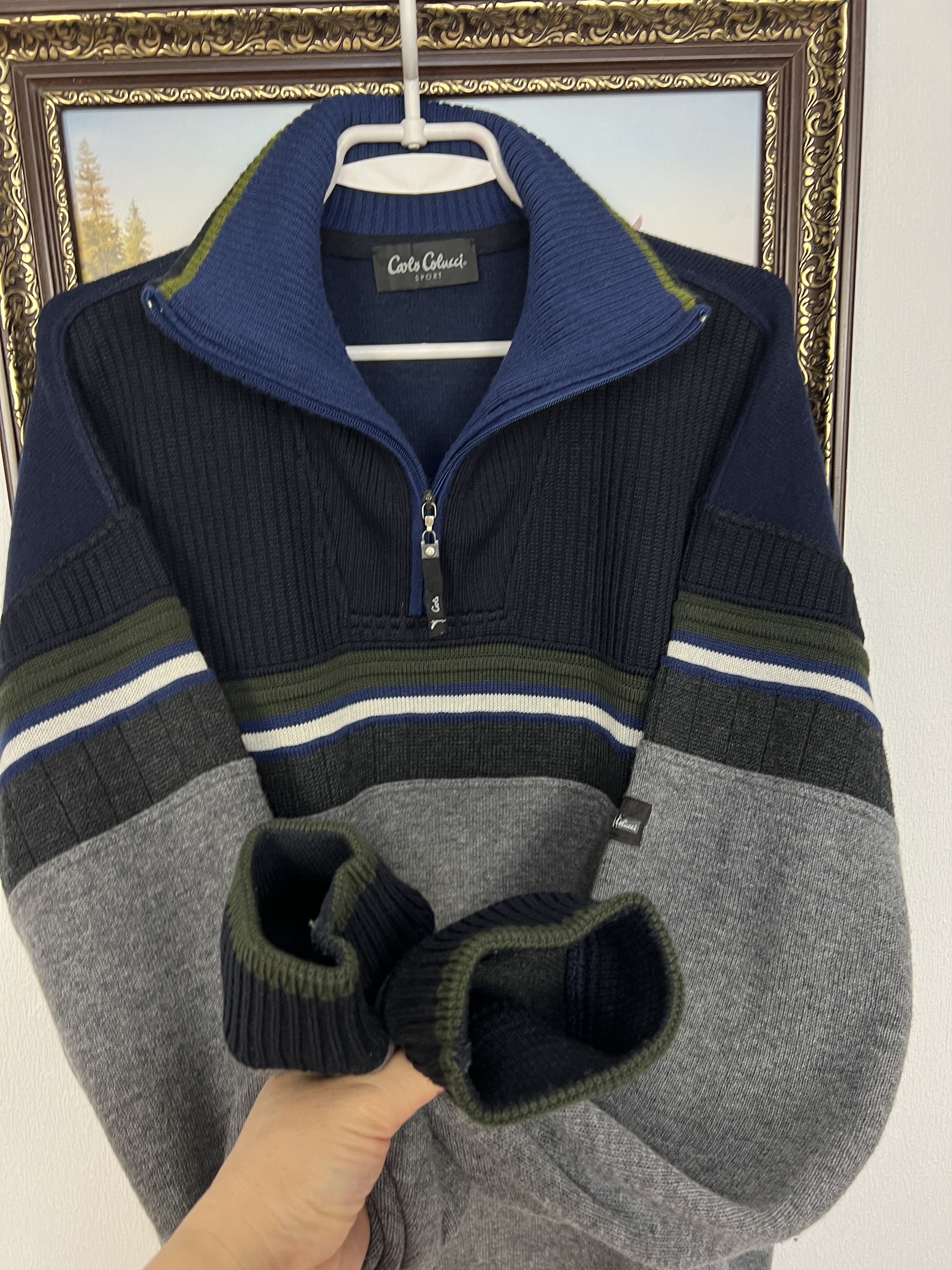 Carlo Colucci Vintage Carlo Colucci Sweater Jumper Pullover Rare Hype Size US L / EU 52-54 / 3 - 4 Thumbnail
