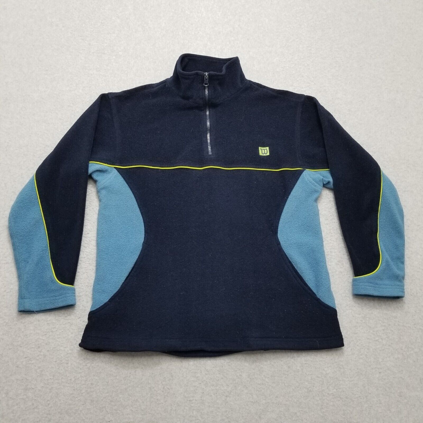Other Wilson Jacket Mens Large Blue Zip Fleece Pullover Mock Neck Size US L / EU 52-54 / 3 - 1 Thumbnail