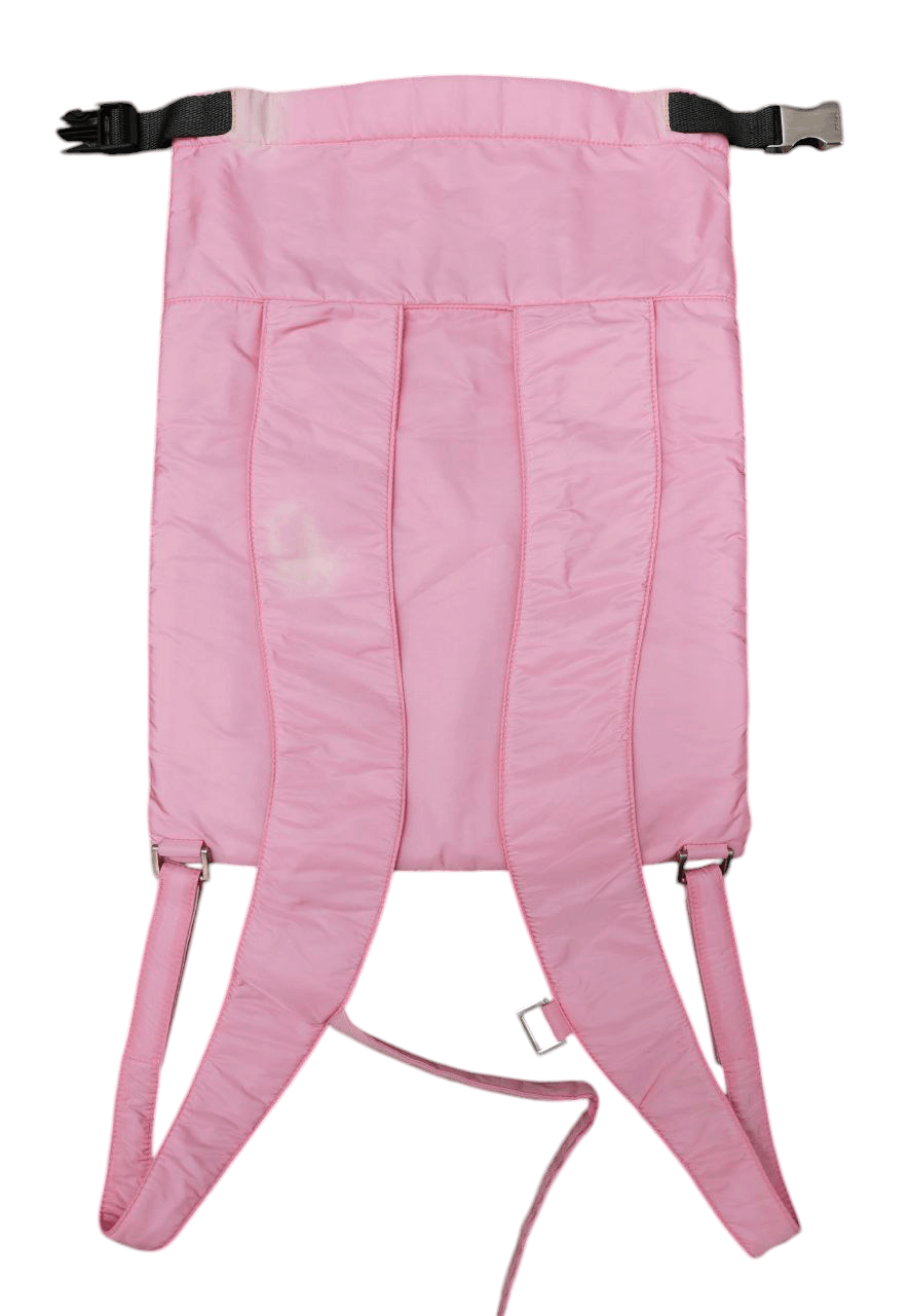 Prada Prada Pink Mini Nylon Backpack Size ONE SIZE - 4 Thumbnail