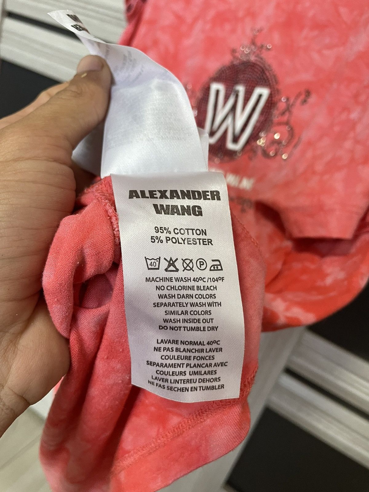 Alexander Wang Alexander Wang Tie Dye Tee Rhinestones T Shirt Big Logo Size XXL / US 16-18 / IT 52-54 - 14 Thumbnail