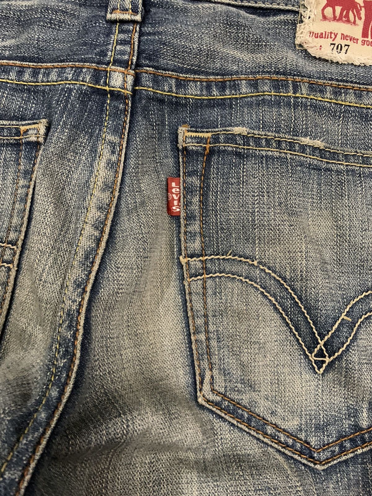 Levi's Vintage 90s Levis 707 Mud Wash Flare Bootcut Cargo Jeans Size US 32 / EU 48 - 14 Thumbnail
