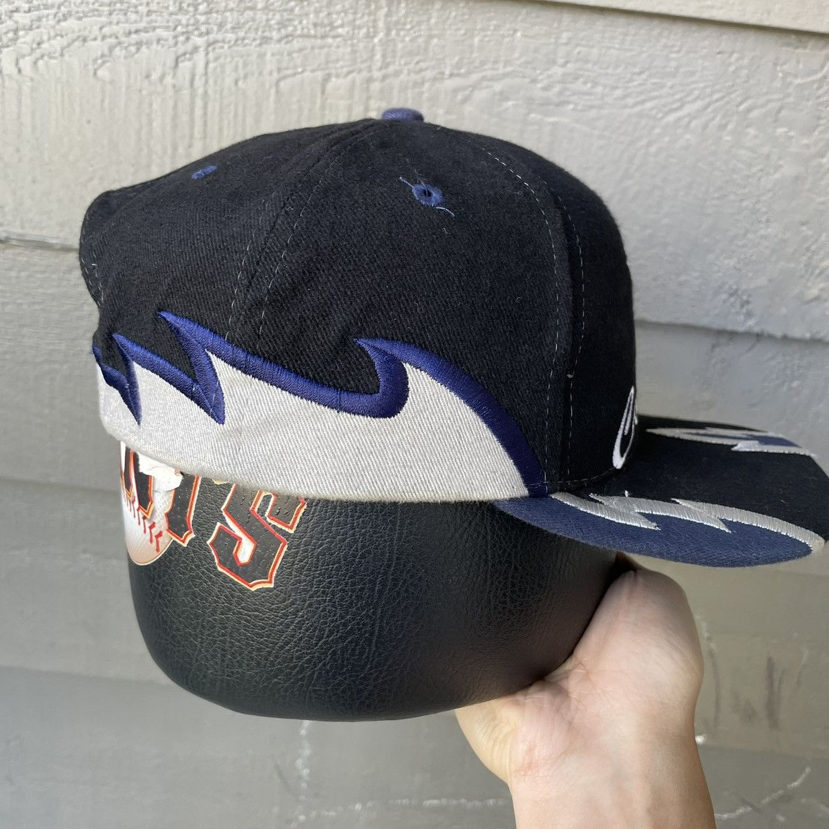 Drew Pearson Vintage Dallas Cowboys Drew Pearson Flame Snapback Hat Black Size ONE SIZE - 4 Thumbnail