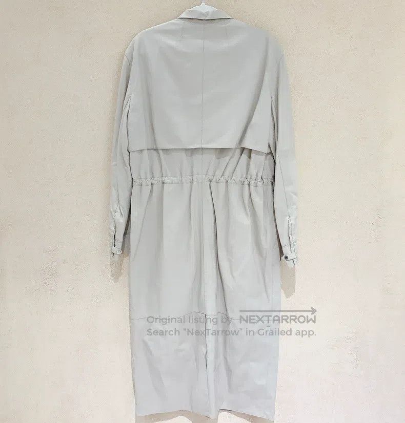 Hermes Hermes Long Leather Jacket - Women's - Light Khaki Size XS / US 0-2 / IT 36-38 - 2 Thumbnail
