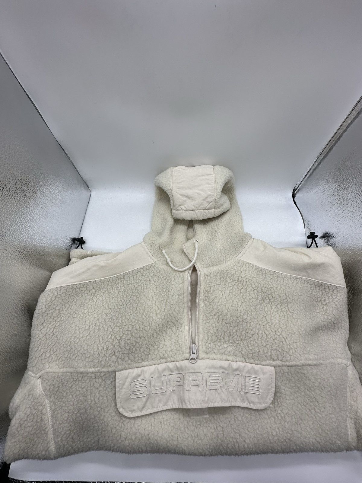 Supreme Polartec Hooded Half Zip Pullover | Grailed