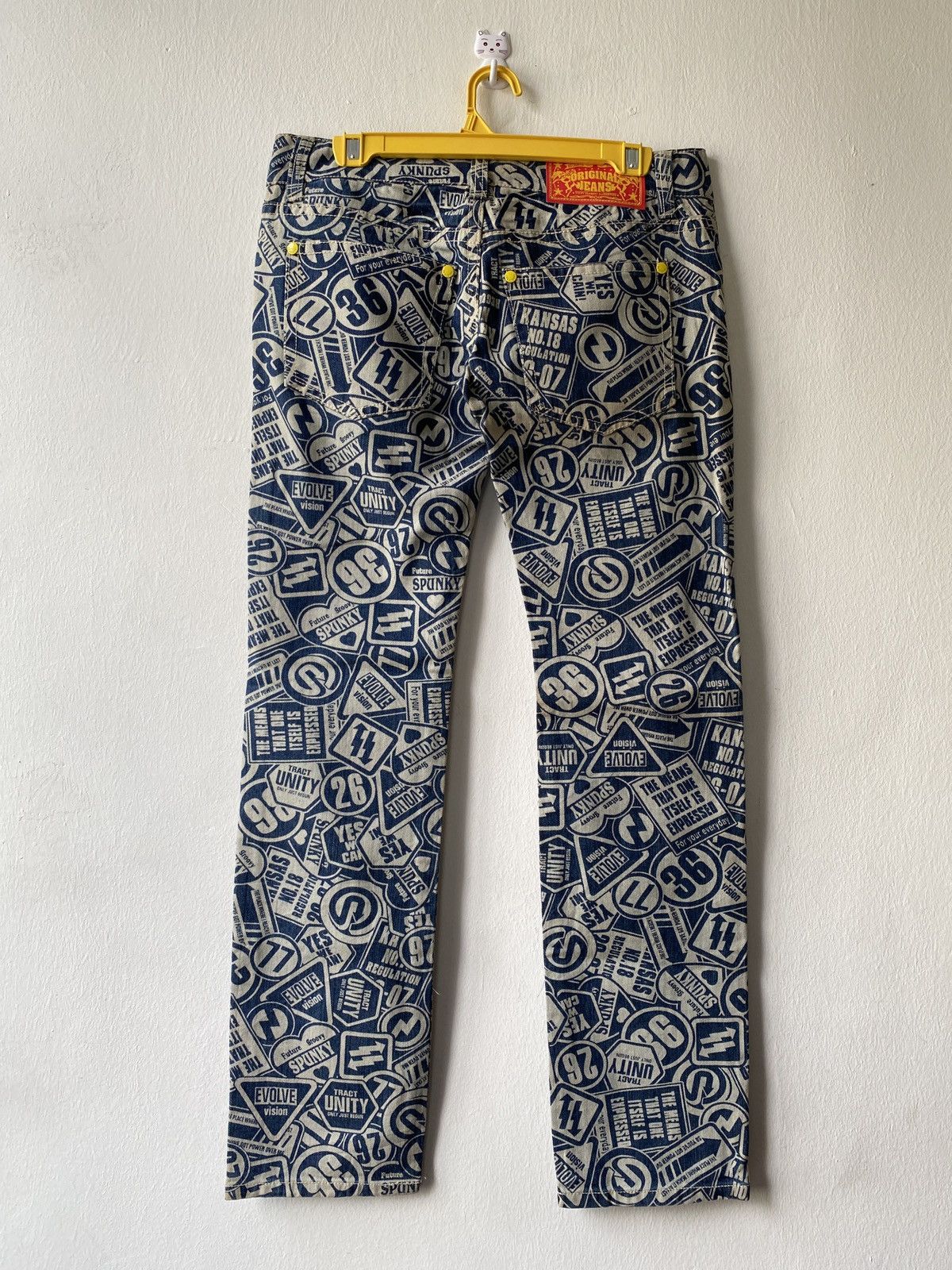 Hysteric Glamour × Japanese Brand Japanese Brand Original Jeans Fullprint Design Denim Size US 32 / EU 48 - 2 Thumbnail