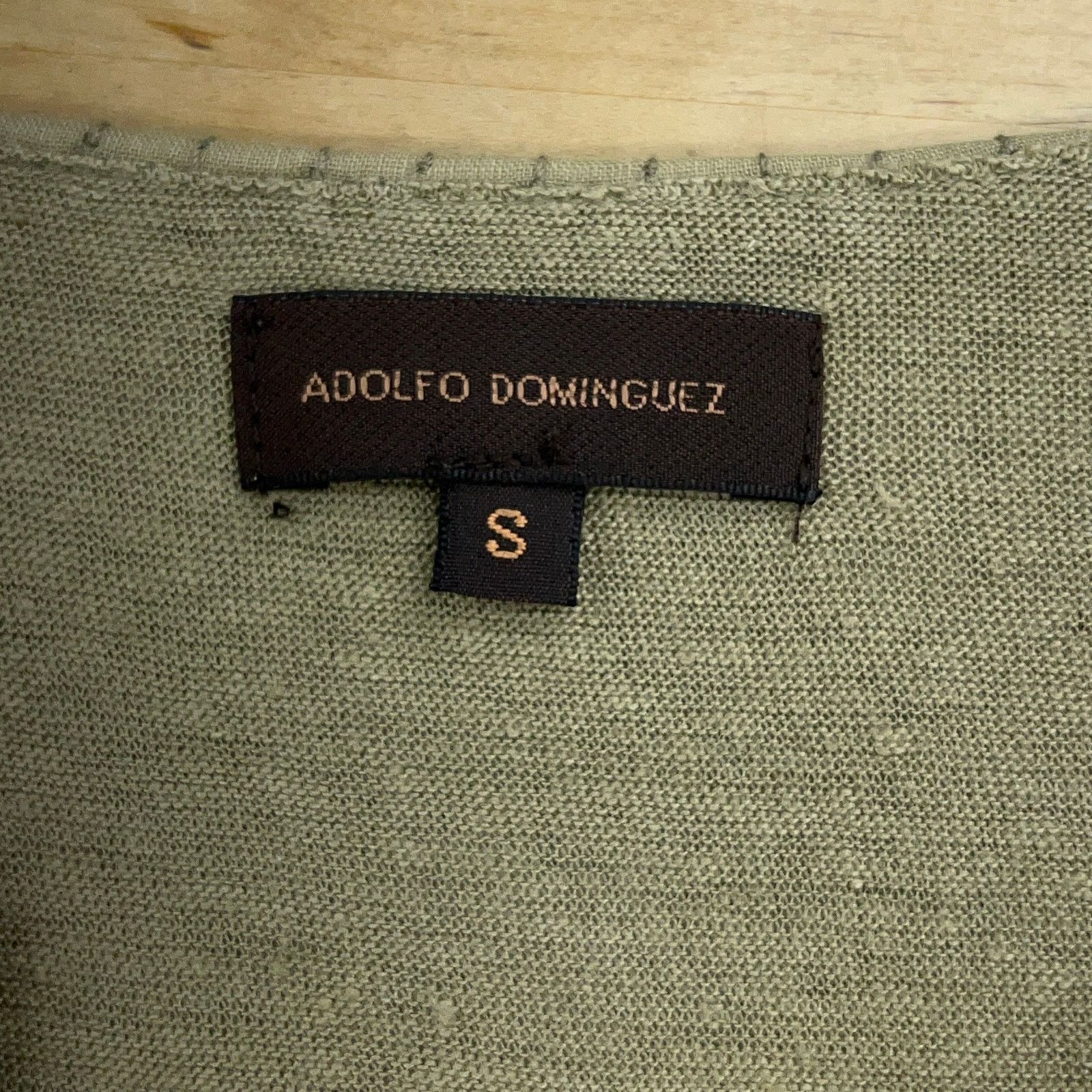 Adolfo Dominguez Adolfo Dominguez Size S Shell Tank Top Green Deep V Neck Size S / US 4 / IT 40 - 12 Thumbnail