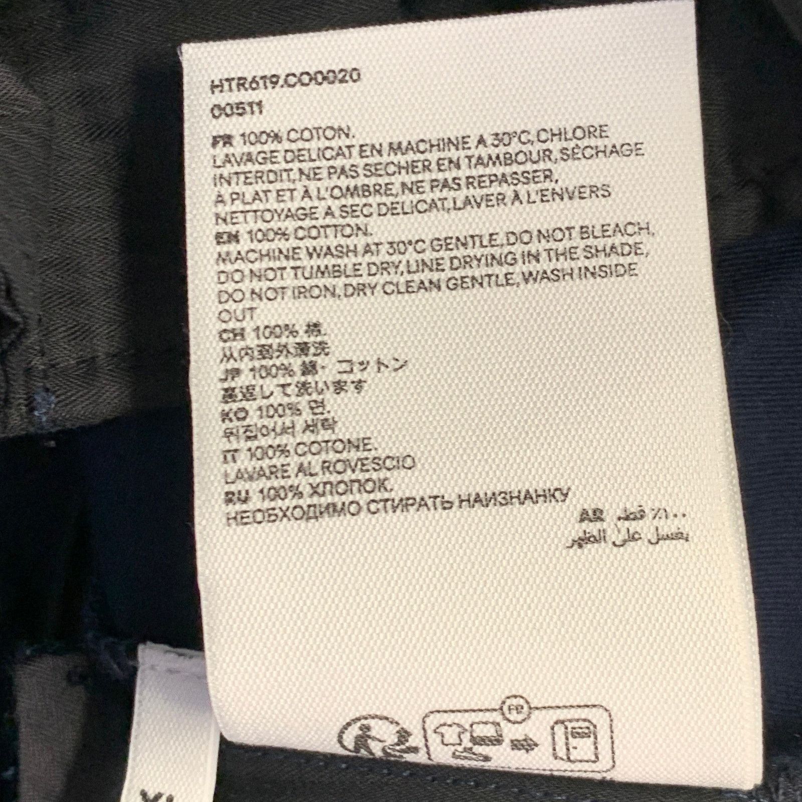 AMI Size XL Navy Twill Cotton Flat Front Casual Pants Size US 36 / EU 52 - 5 Thumbnail
