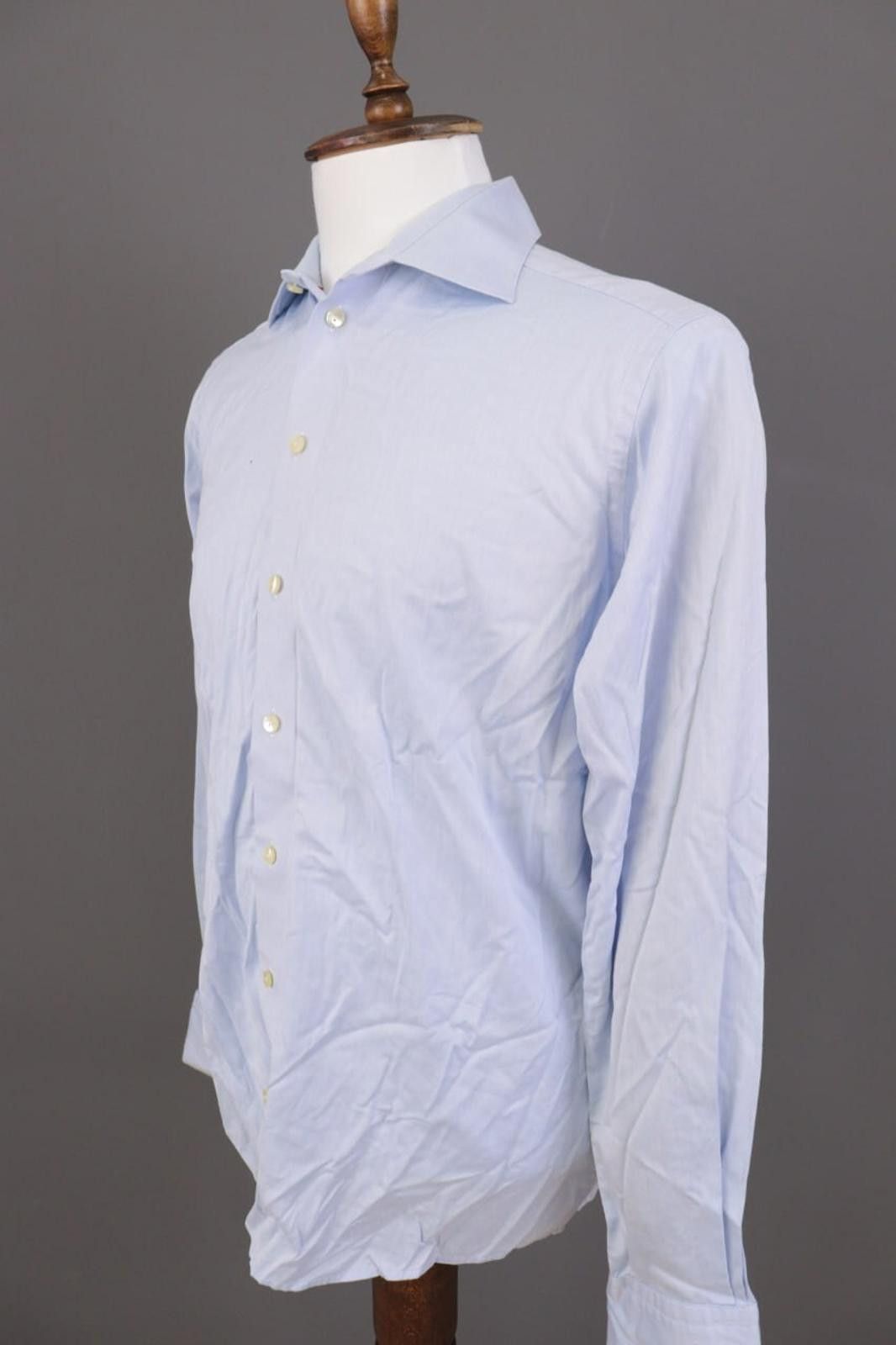 Eton Eton Contemporary Blue Button Up Shirt Size 41 /16 Size US M / EU 48-50 / 2 - 5 Thumbnail