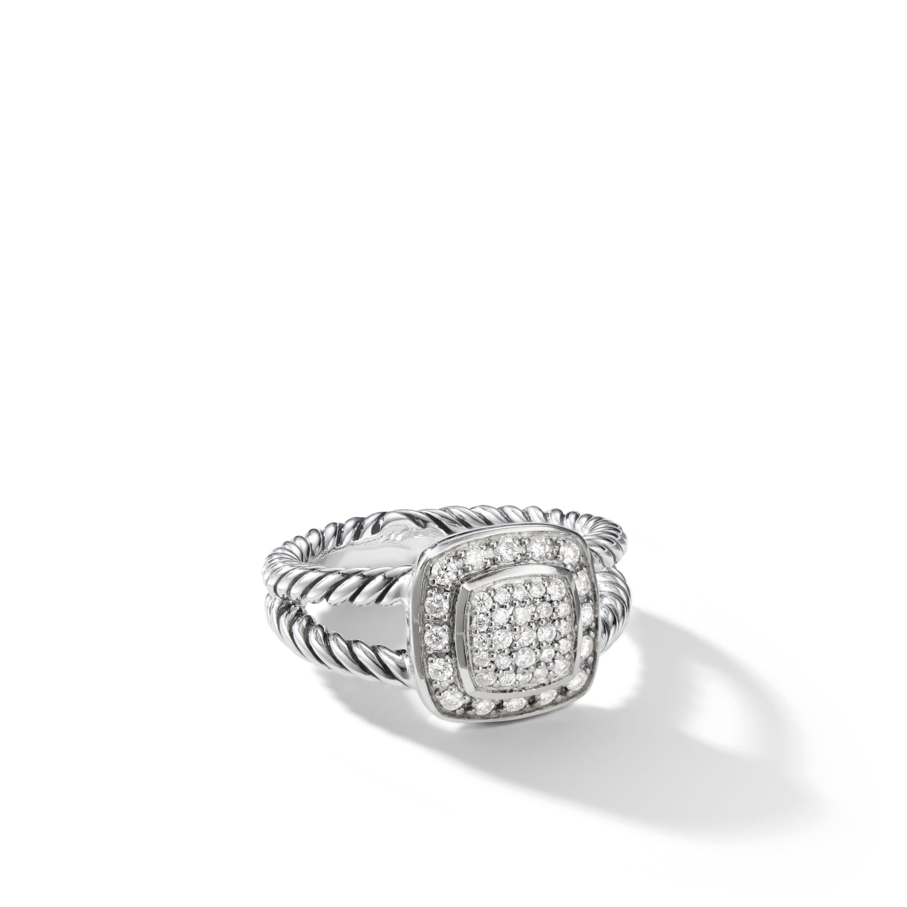 David Yurman o1w1db10325 Petite Albion Ring with Diamonds Size ONE SIZE - 2 Thumbnail