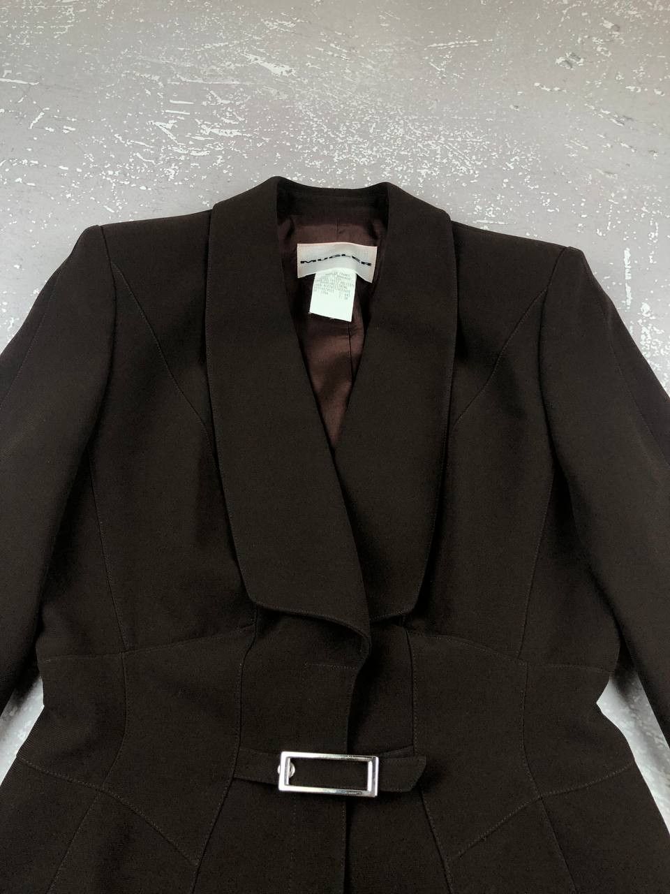 Mugler EXCLUSIVE! VINTAGE MUGLER BROWN FITTED SUIT Size M / US 6-8 / IT 42-44 - 7 Thumbnail