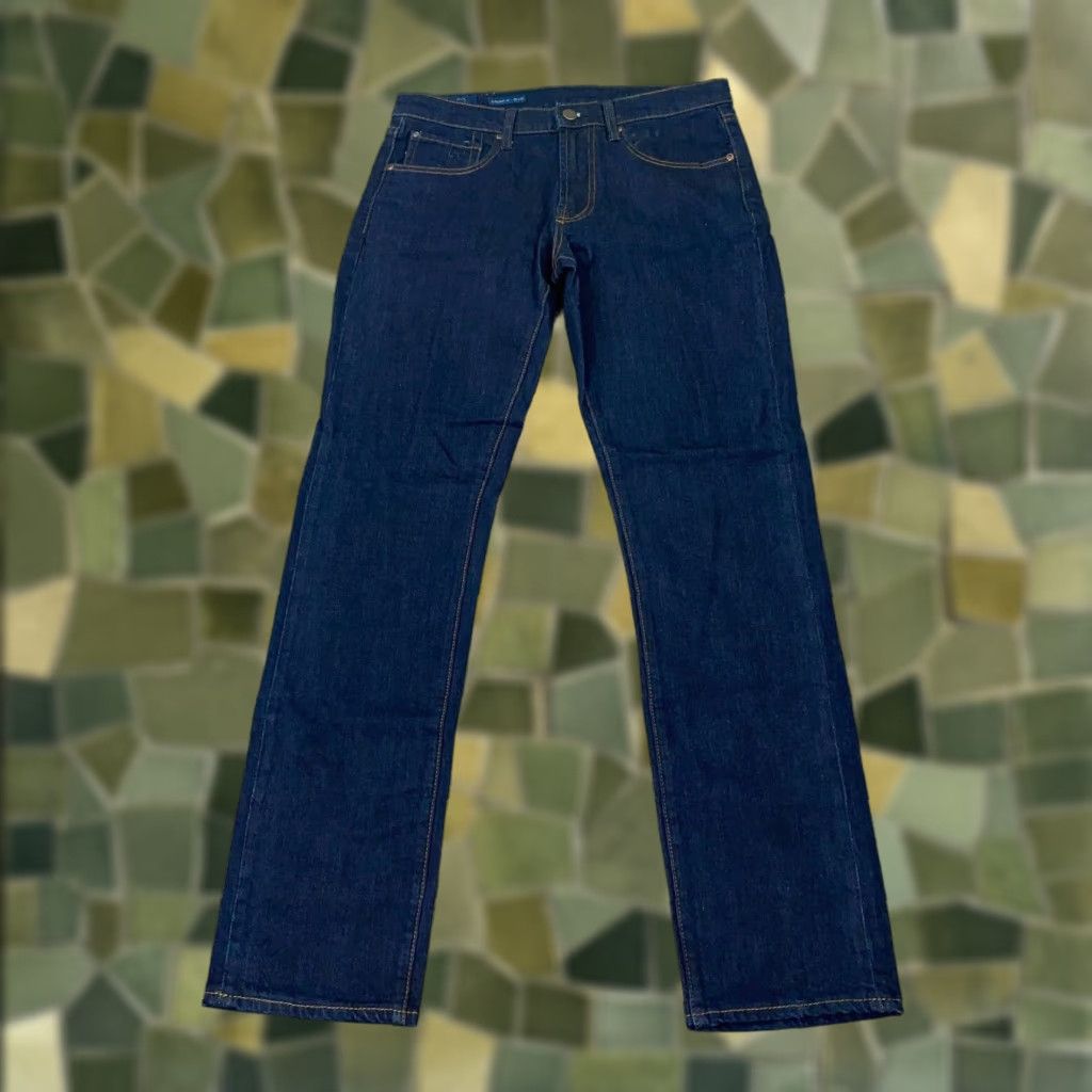 Vintage M Collection Michael Strahan Jeans Mens Blue 30x32 Straight Fit Stretch Denim 5-Pocket Design Regular Size US 32 / EU 48 - 1 Thumbnail