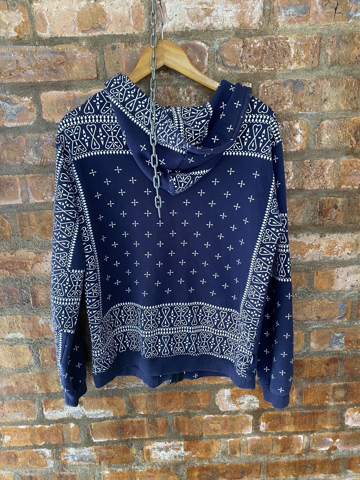 Bounty Hunter × Japanese Brand 2000s Bounty Hunter paisley kapital zipper hoodie Size US M / EU 48-50 / 2 - 10 Thumbnail