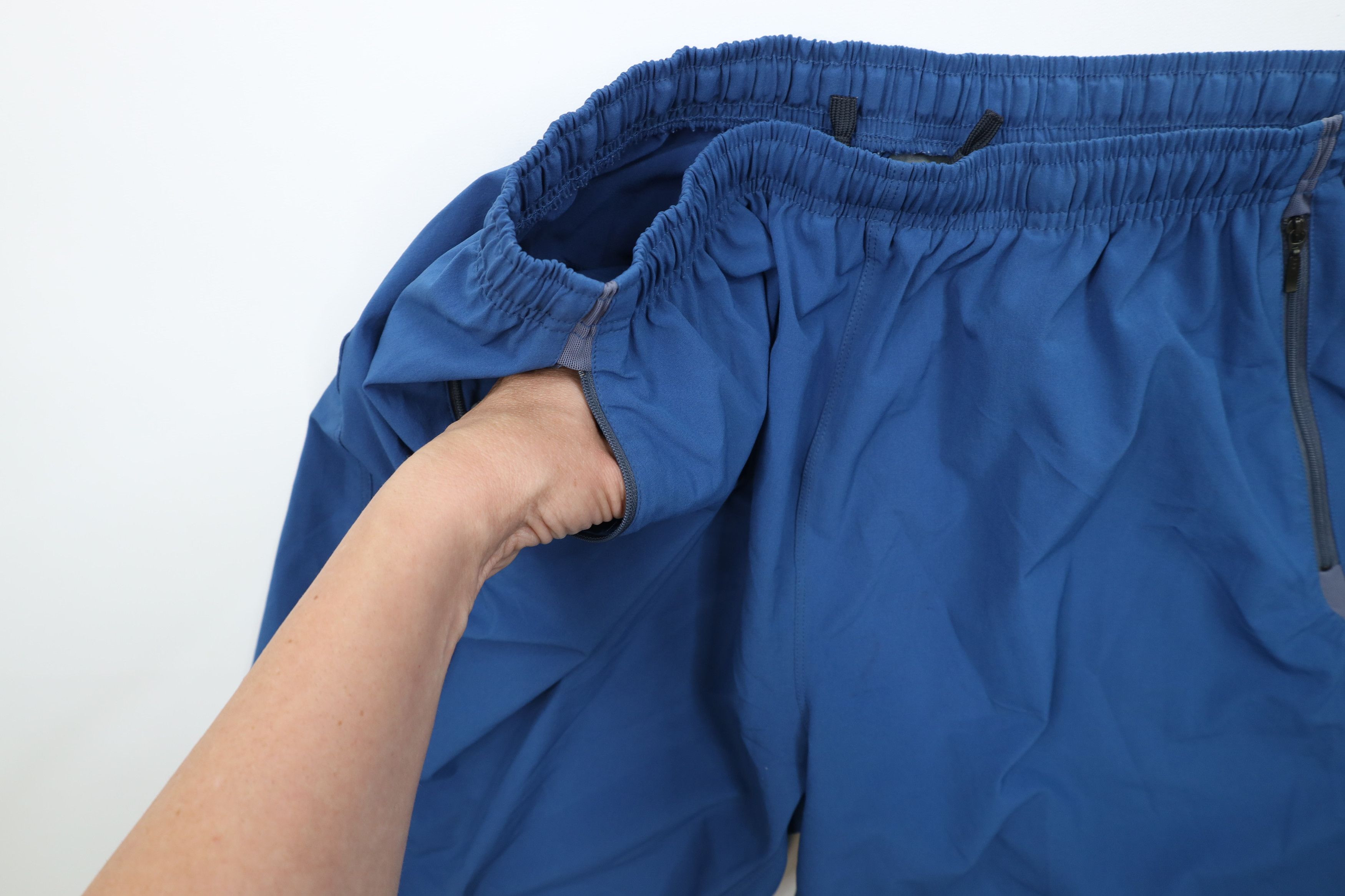Nike Vintage Nike Mini Swoosh Stretch Above Knee Shorts Blue Size US 36 / EU 52 - 9 Thumbnail