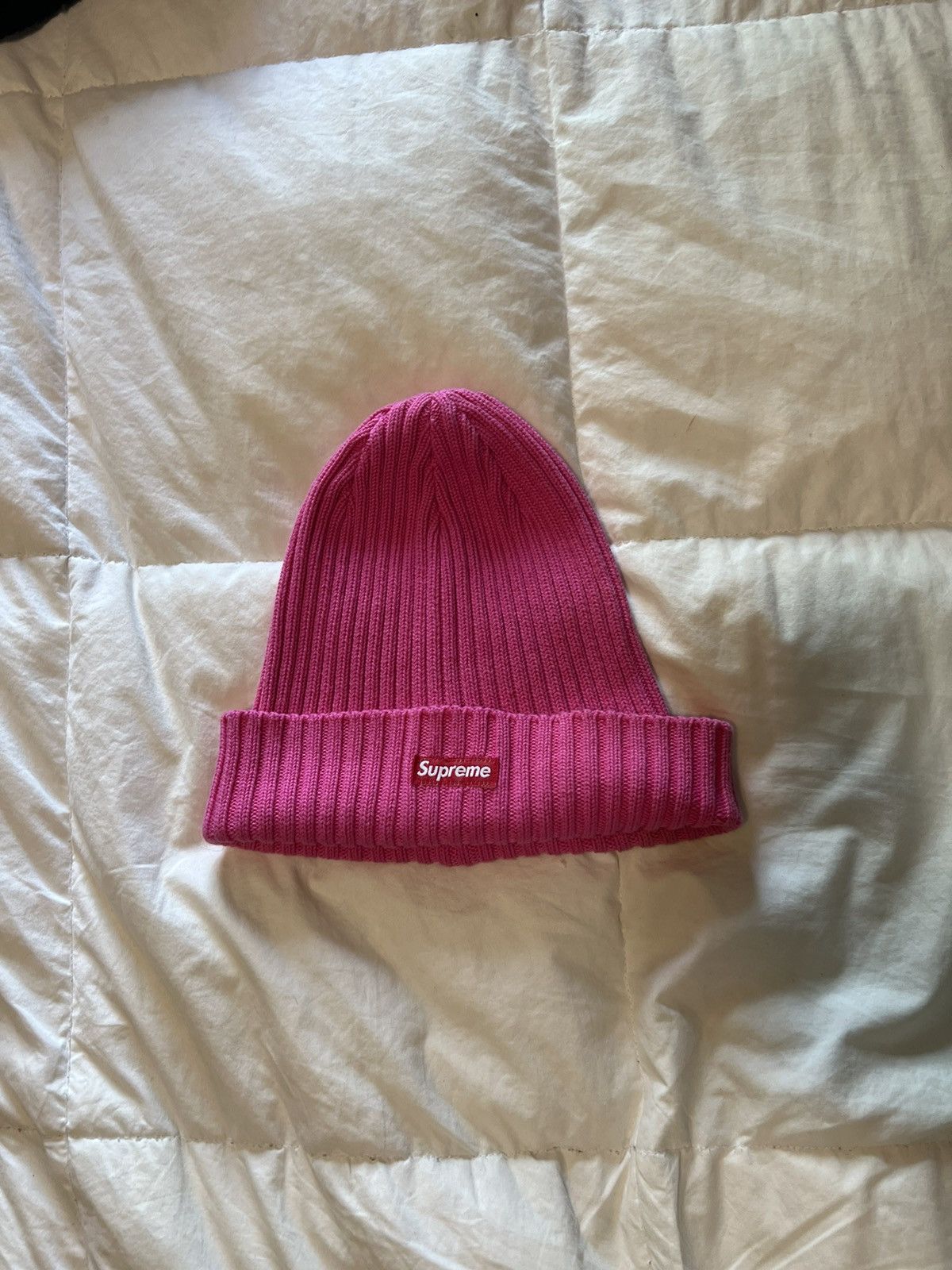 Supreme Supreme pink overdyed beanie | Grailed