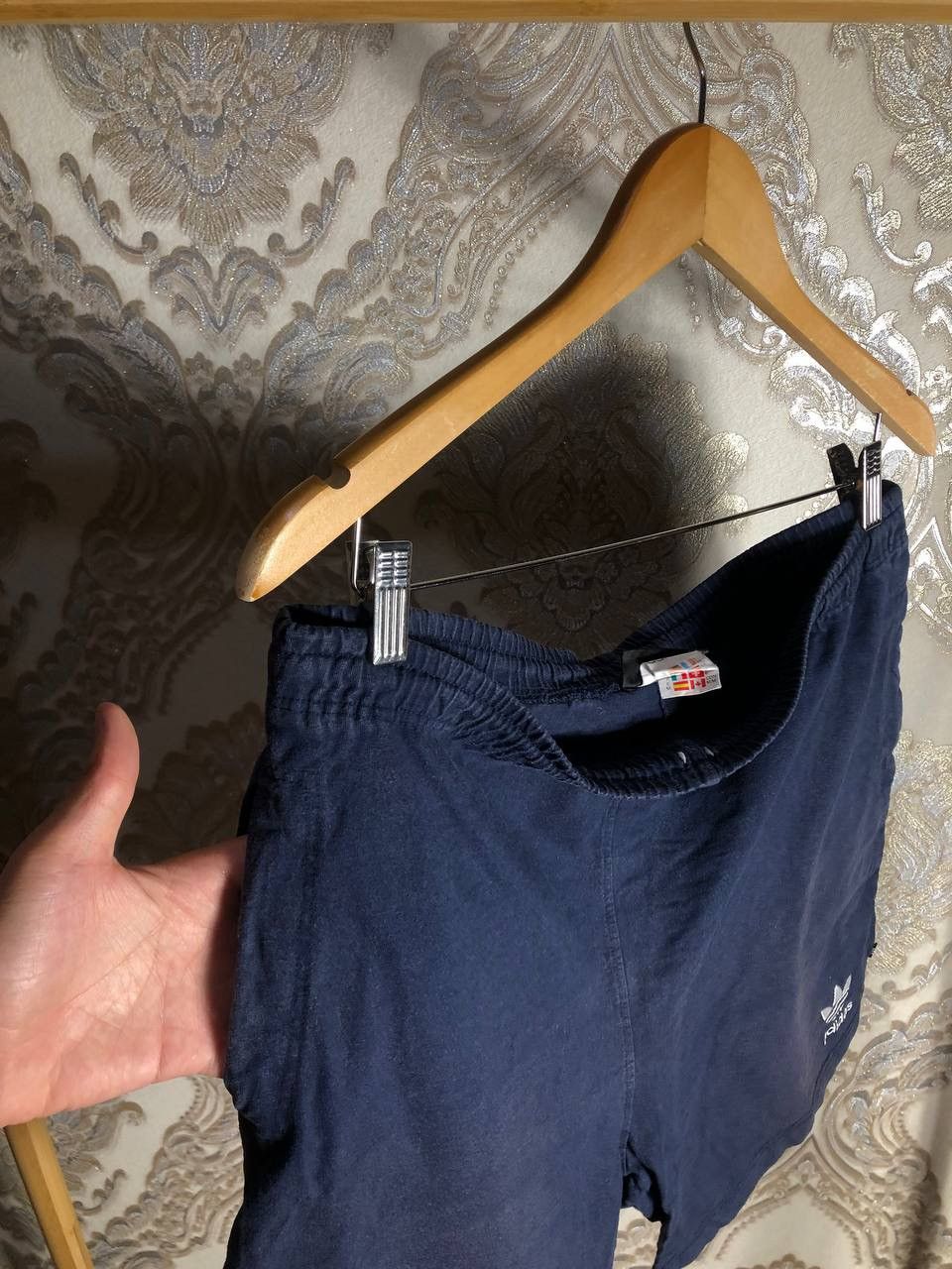 Adidas × Vintage VERY RARE ADIDAS ORIGINAL COTTON SHORTS WEST IN GERMANY 90s Size US 34 / EU 50 - 3 Thumbnail