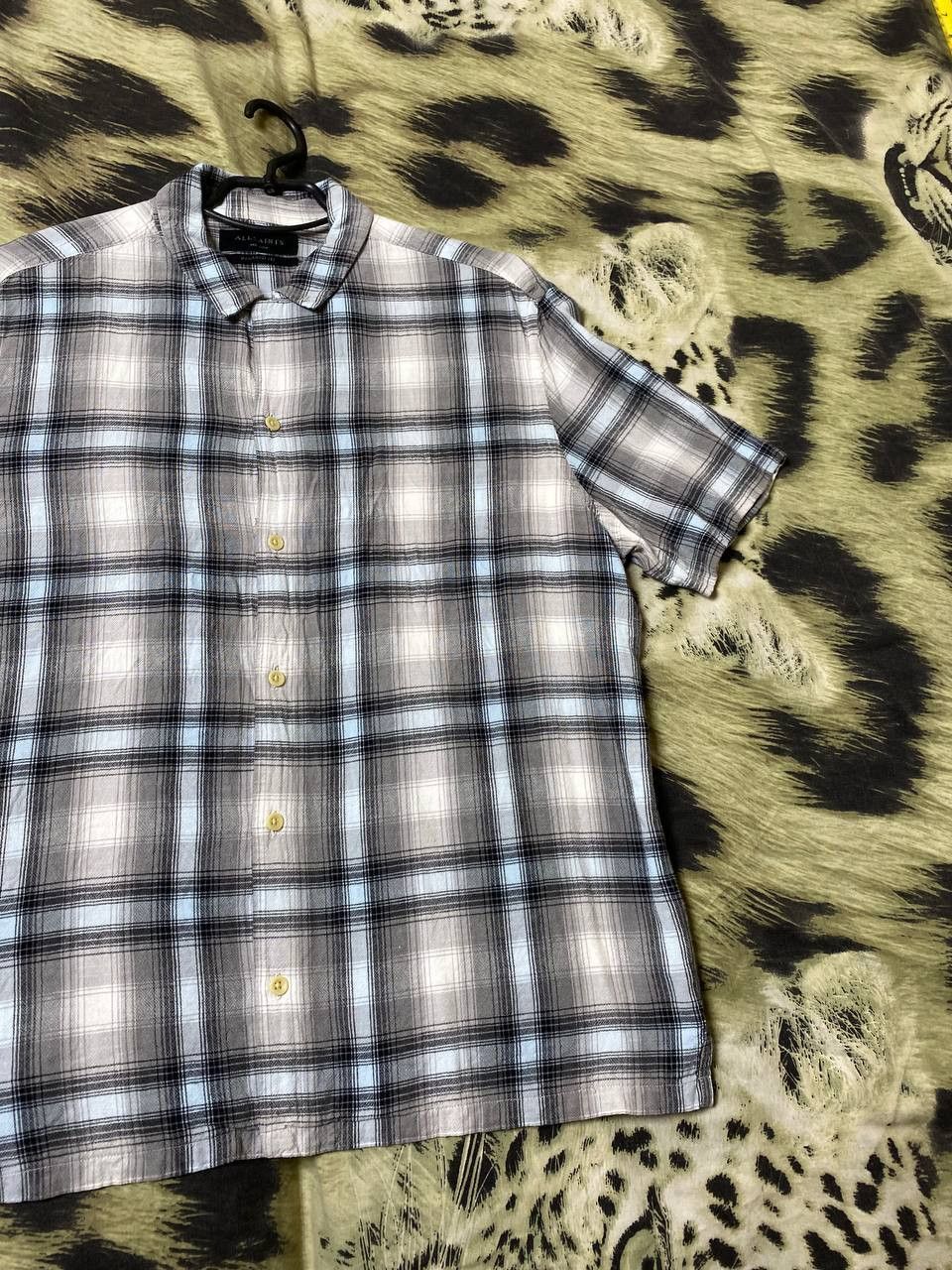 Allsaints × Vintage Allsaints Short Sleeve Plaid Button Up Size US M / EU 48-50 / 2 - 10 Thumbnail
