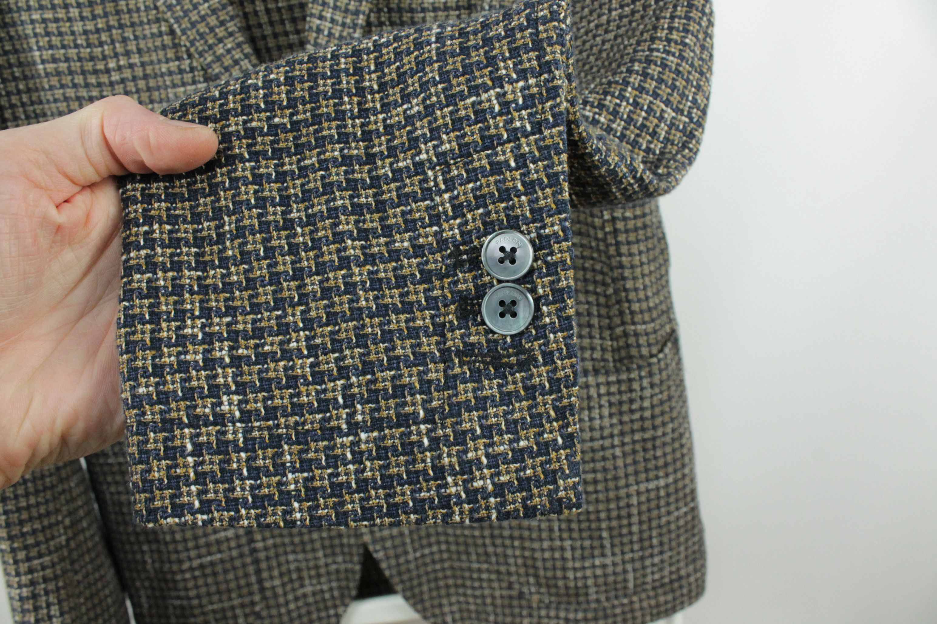 Paoloni Paoloni Knit Cotton Linen Sport Coat Blazer Jacket Men's Size US M / EU 48-50 / 2 - 7 Thumbnail