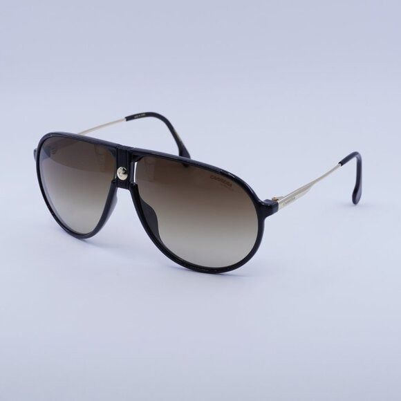 Carrera CARRERA 1034/S 0807 HA Sunglasses Black Aviator Frame Size ONE SIZE - 8 Thumbnail