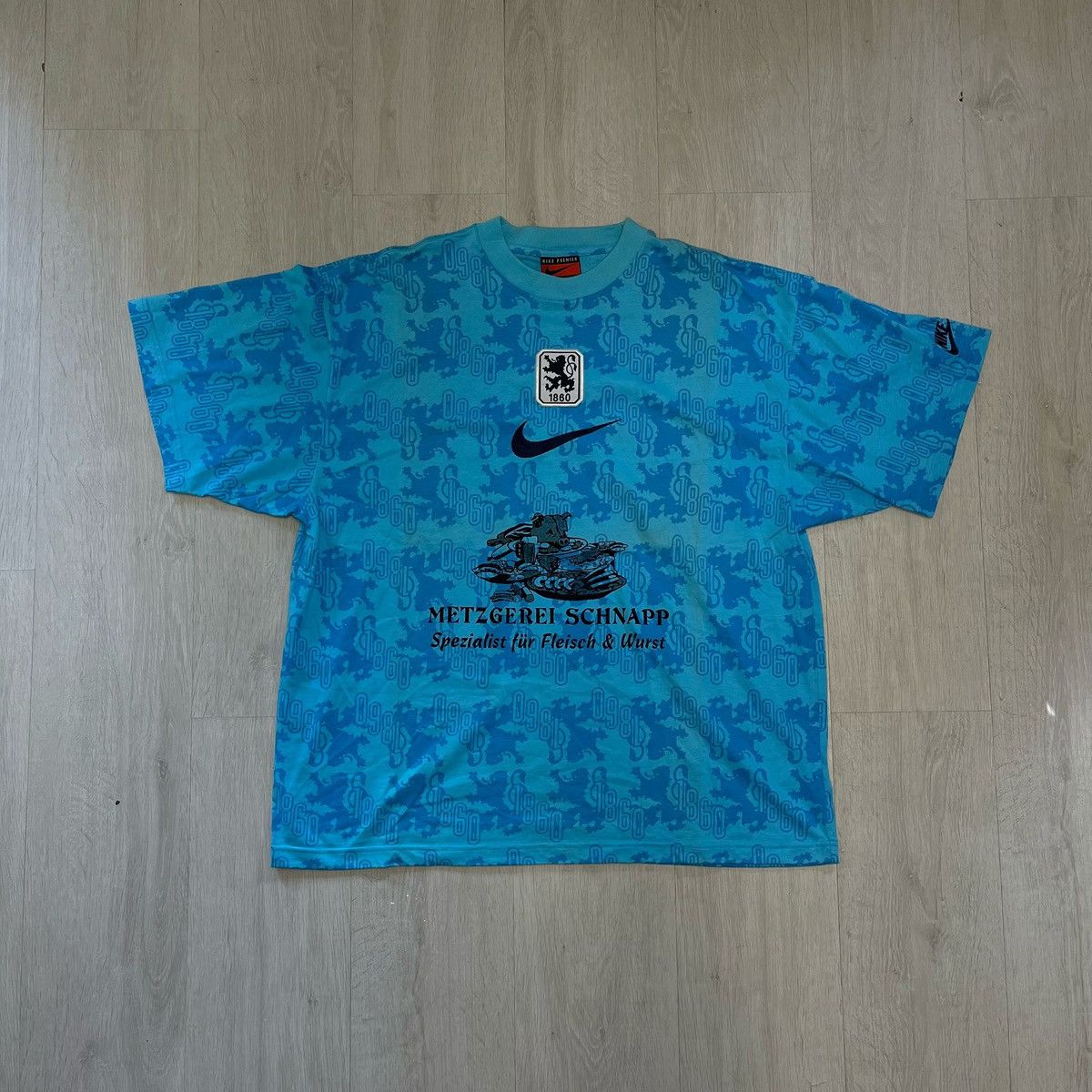 Nike Vintage 90s Nike Premier TSV Munchen center swoosh shirt Size US XL / EU 56 / 4 - 2 Thumbnail