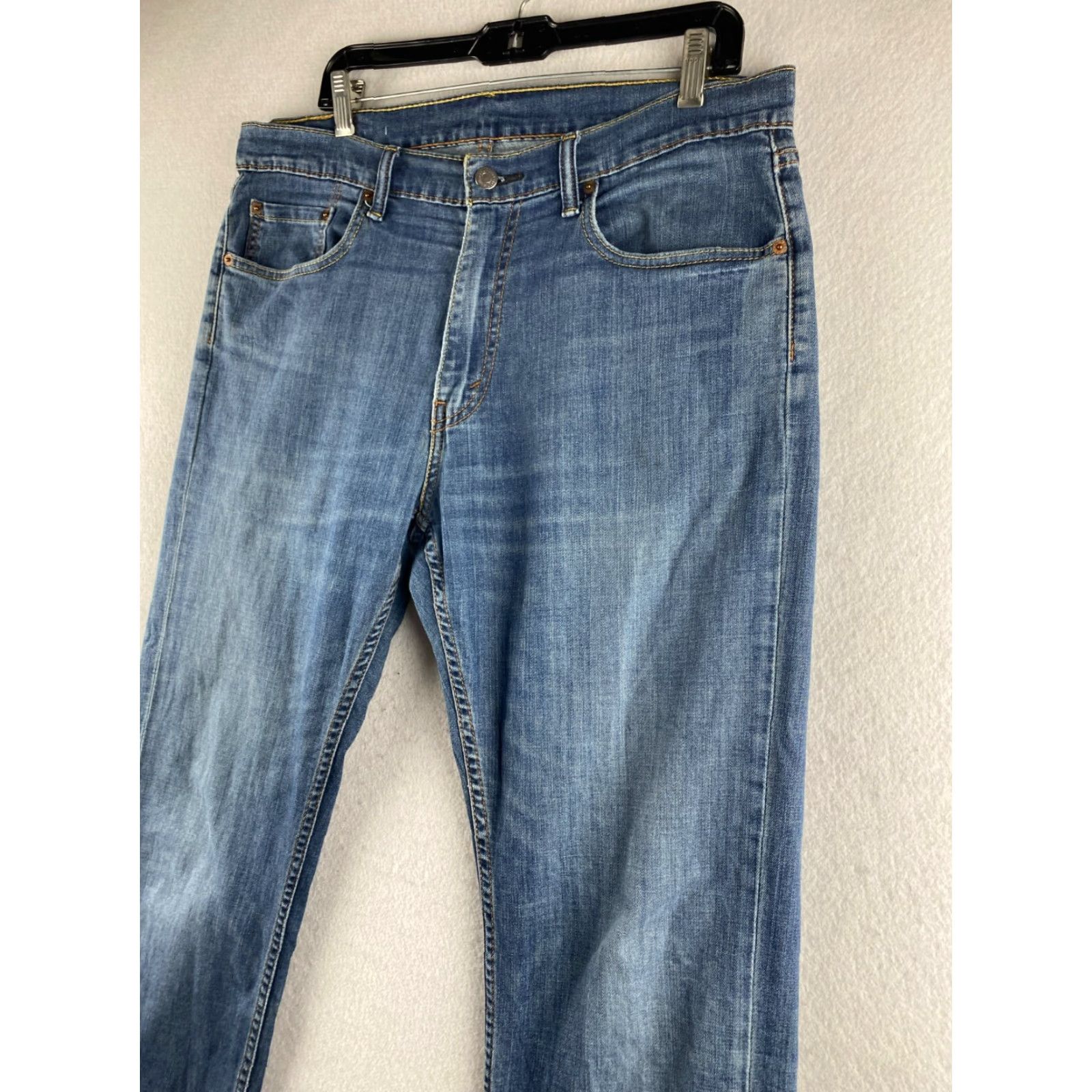 Levi's Levi's Jeans Mens 559 Blue Relaxed Straight 36 x 32 Distressed Medium Wash Denim 5-Pocket Design Jeans Mens Size US 36 / EU 52 - 6 Thumbnail