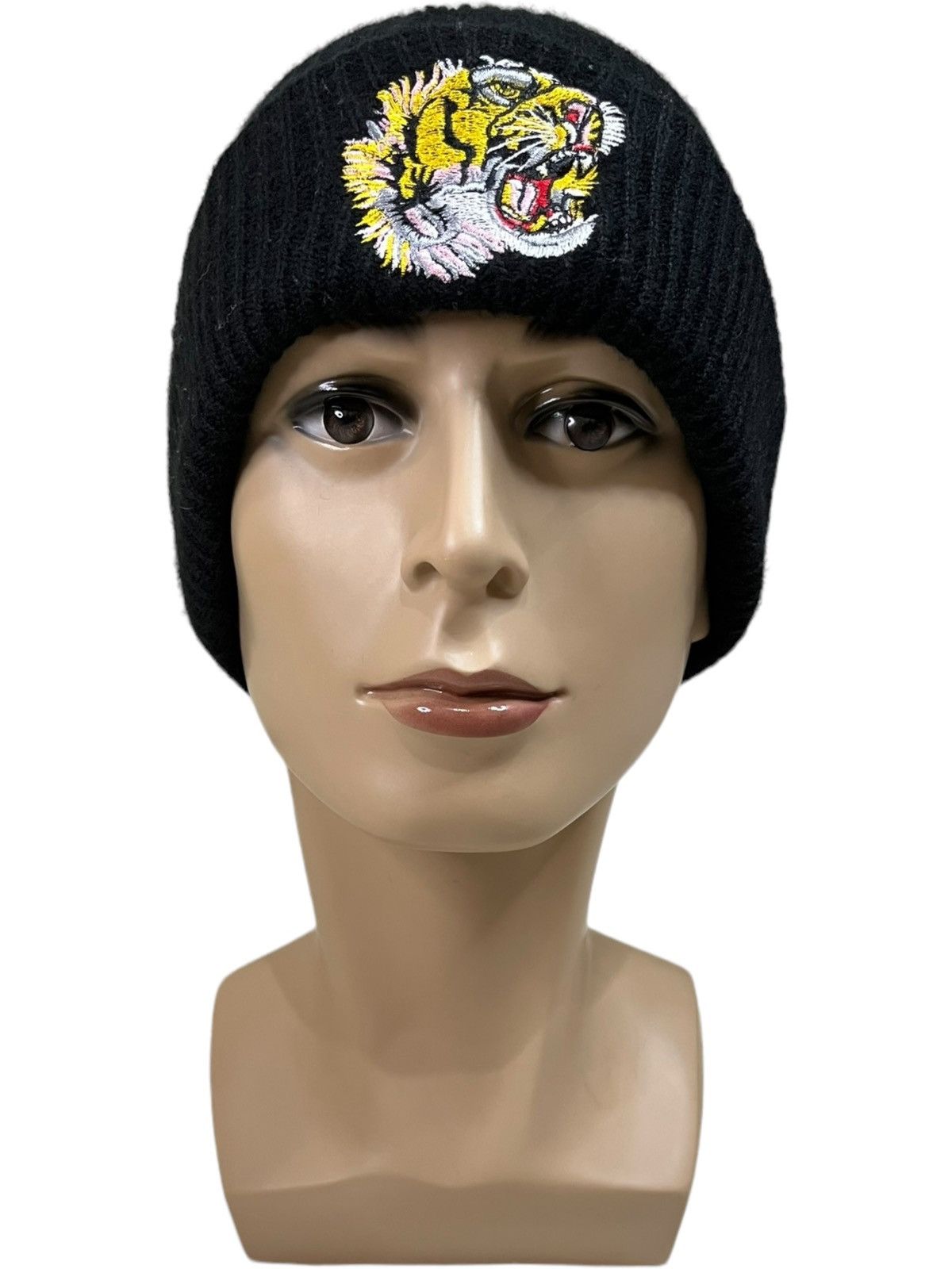 Japanese Brand Vintage Japanese Tiger Sukajan Embroidered Beanie Size ONE SIZE - 1 Thumbnail