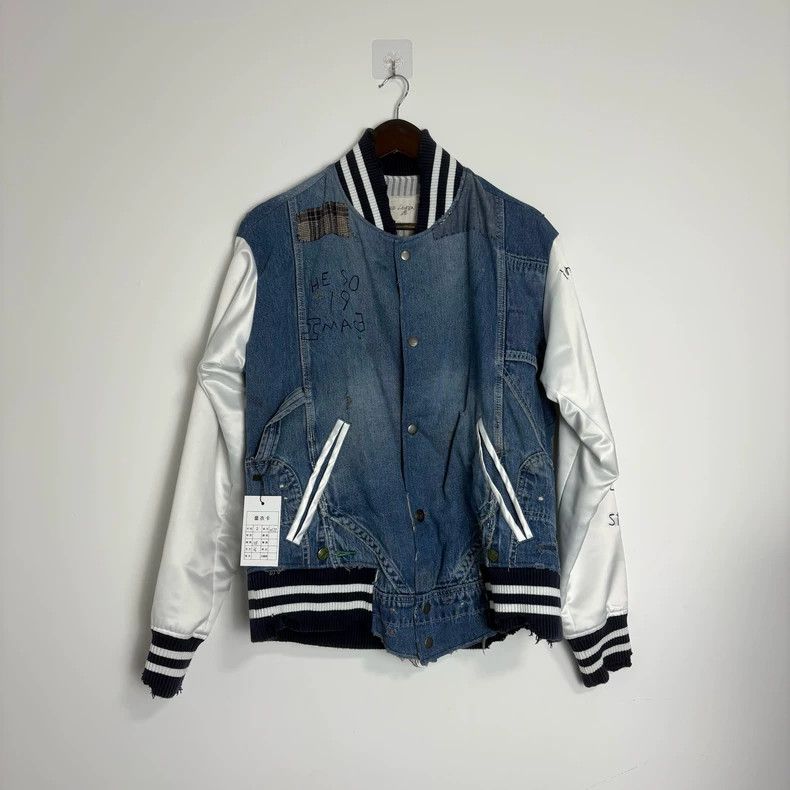Greg Lauren Greg Lauren size2 Antique denim patchwork graffiti baseball Size US M / EU 48-50 / 2 - 1 Thumbnail