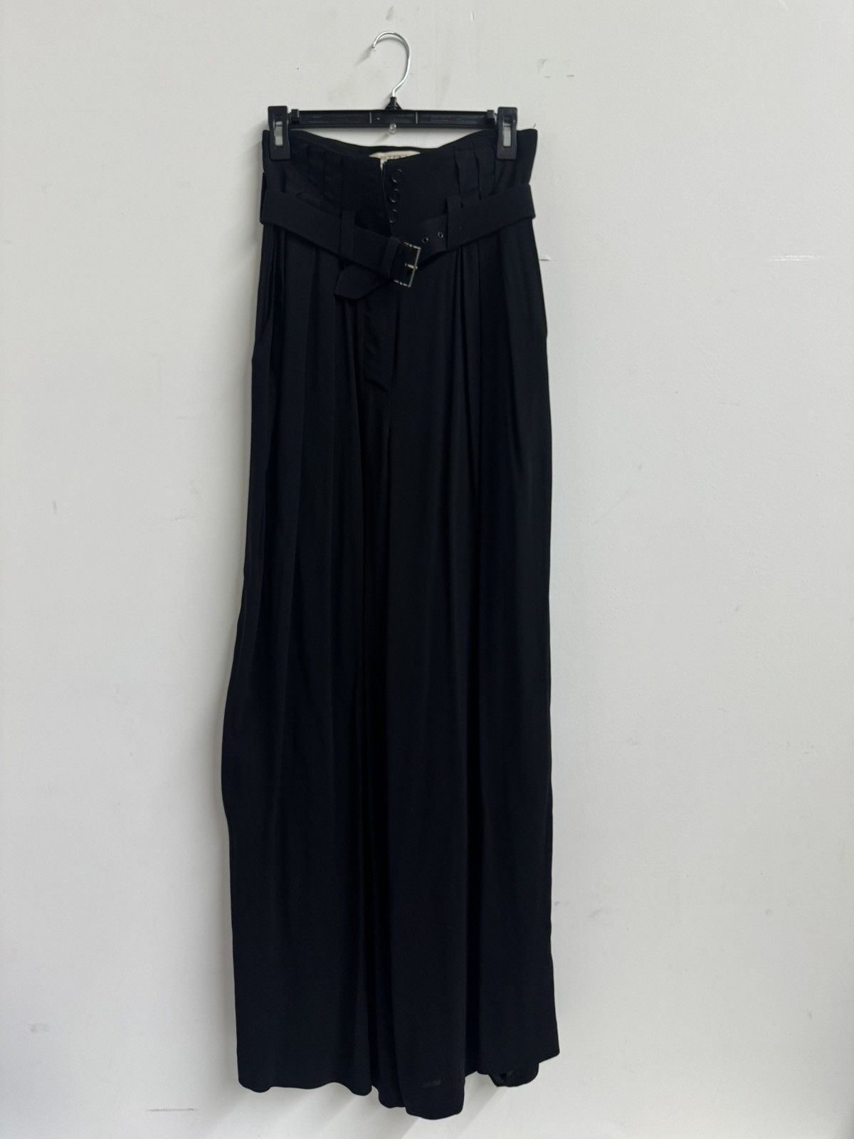 Etro Etro Women’s High-Waisted Belted Wide-Leg Trousers – IT 40 Size 27" / US 4 / IT 40 - 1 Thumbnail