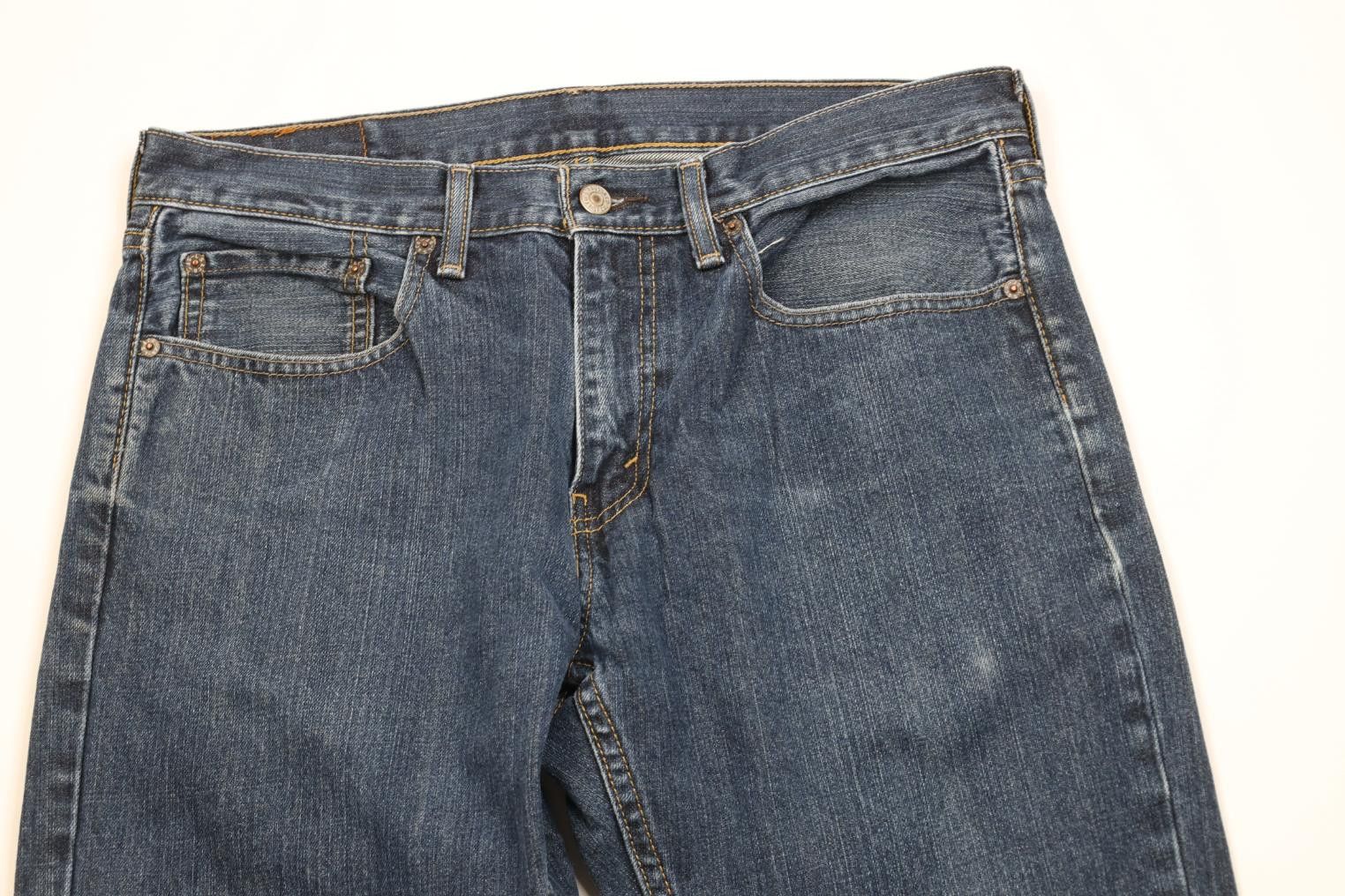 Levi's Vintage Y2K Levis 559 Relaxed Straight Wide Leg Jeans Cotton Size US 33 - 2 Thumbnail