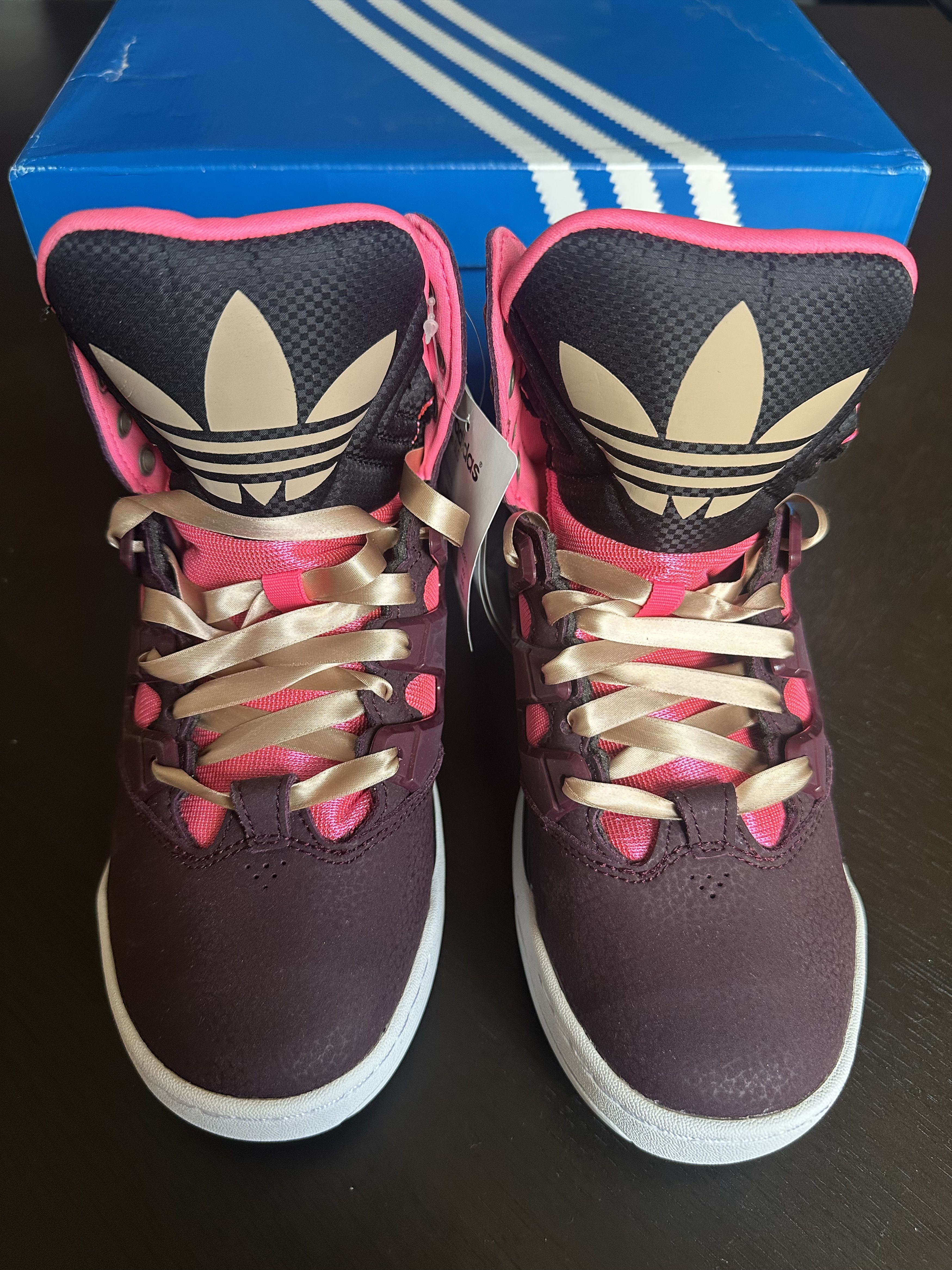 Adidas Adidas GLC Hi-Tops Q32921 Maroon – DS / Size US 6 Women Size US 6 / IT 36 - 1 Thumbnail