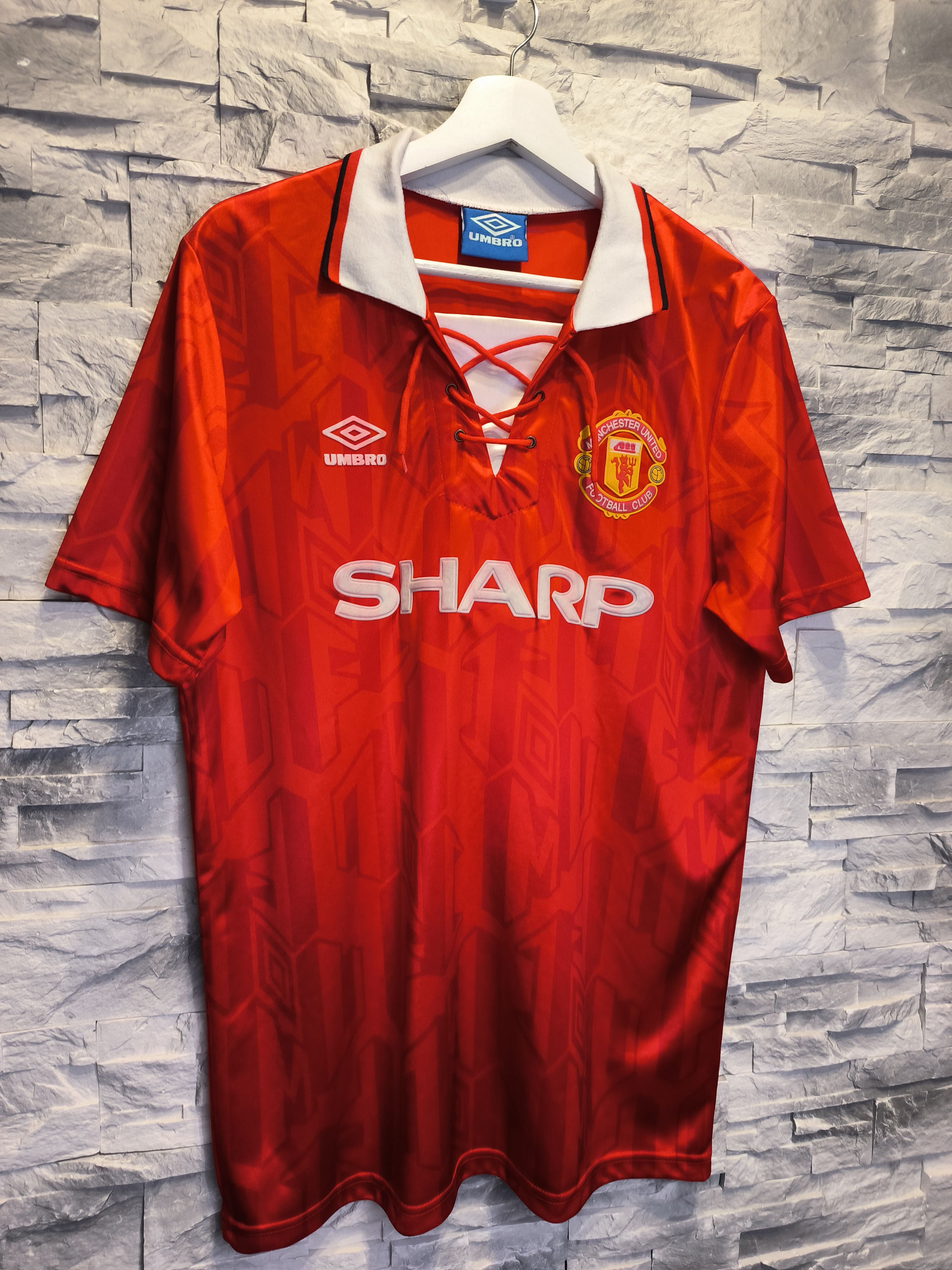 Umbro × Vintage Cantona Manchaster United Umbro 1993/94 Jersey Vintage #7 Size US L / EU 52-54 / 3 - 6 Thumbnail