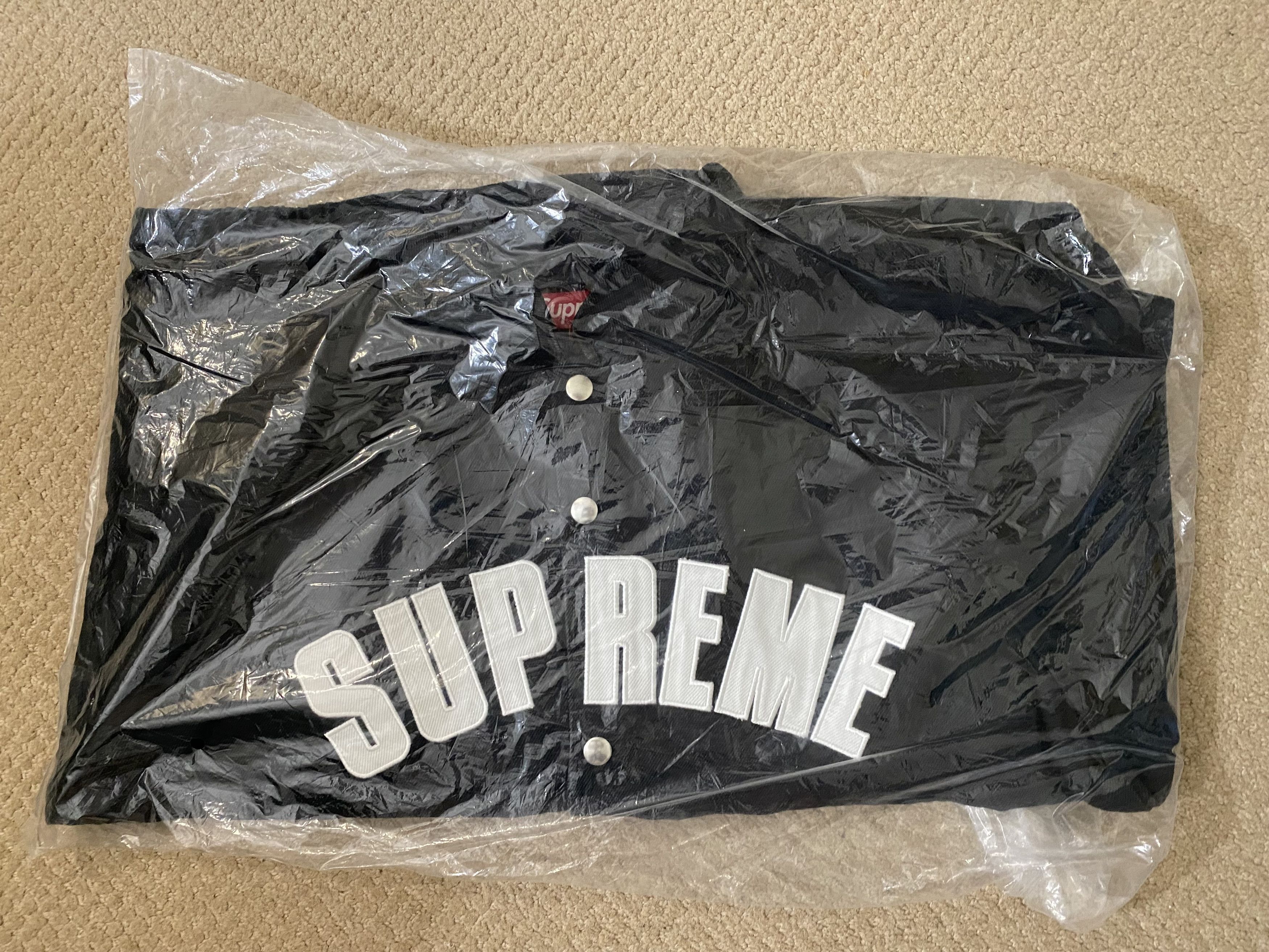 Supreme [In Hand] Supreme Arc Denim Coaches Jacket (SS25) Black M Size US M / EU 48-50 / 2 - 4 Thumbnail
