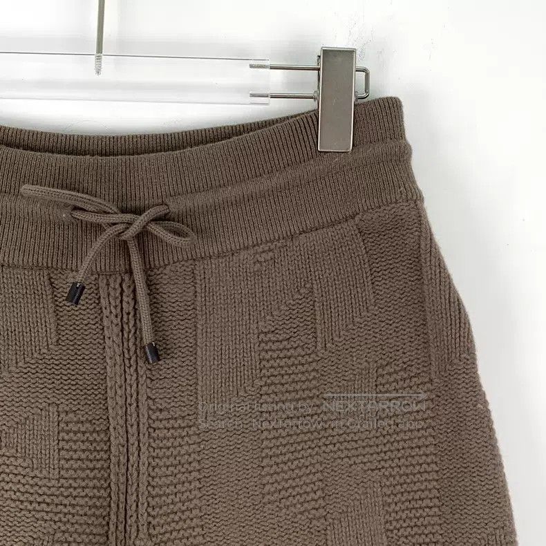 Hermes Hermes Caramel heathered wool drawstring casual knit five- Size 24" / US 00 / IT 34 - 3 Thumbnail