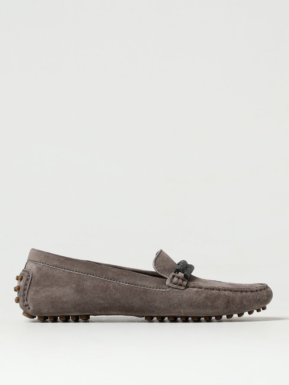 image of Brunello Cucinelli Loafers Woman Brown, Women's (Size 11)