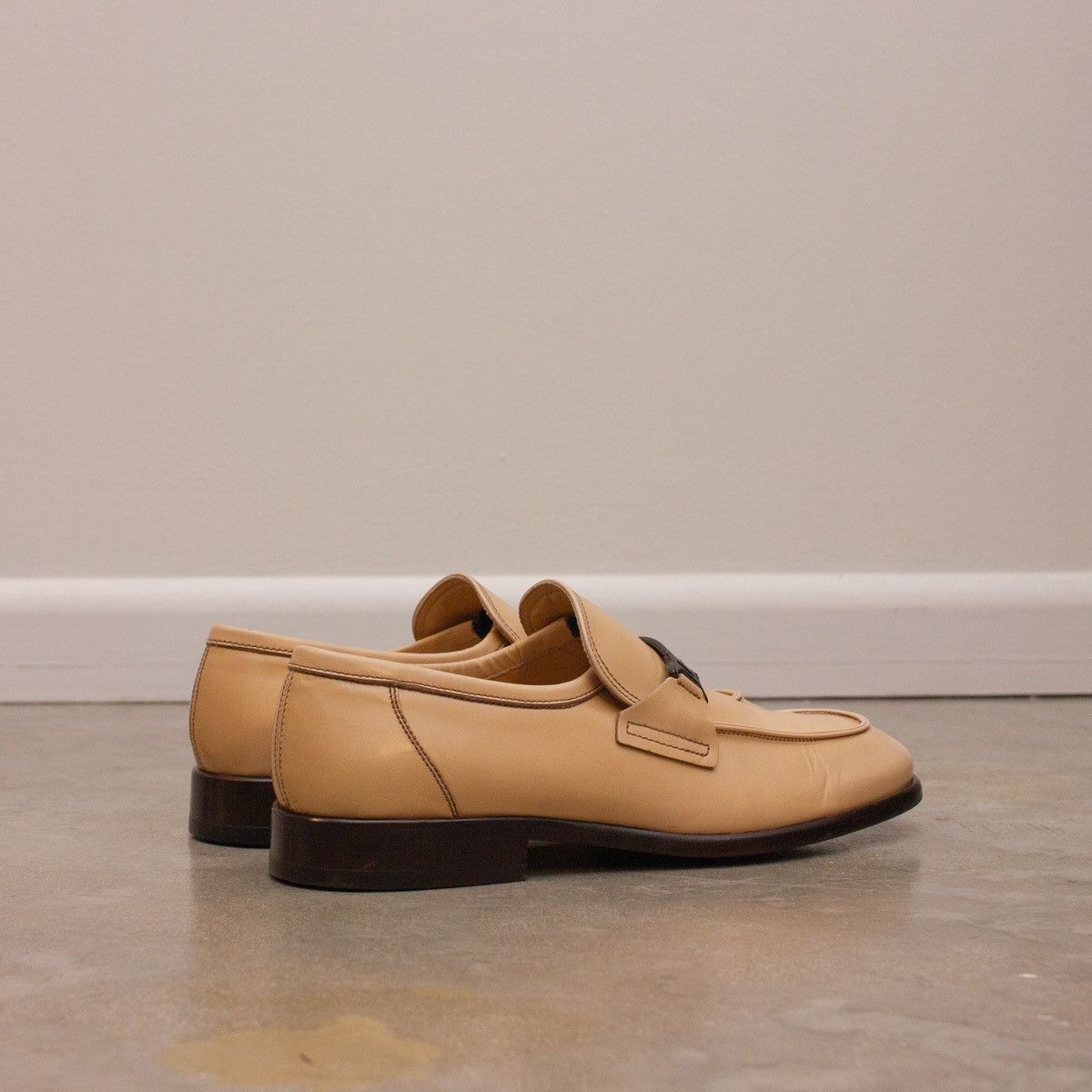 Dolce & Gabbana 895$MRP Dolce & Gabbana Ivory Round Toe Loafers Size US 8.5 / EU 41-42 - 7 Thumbnail