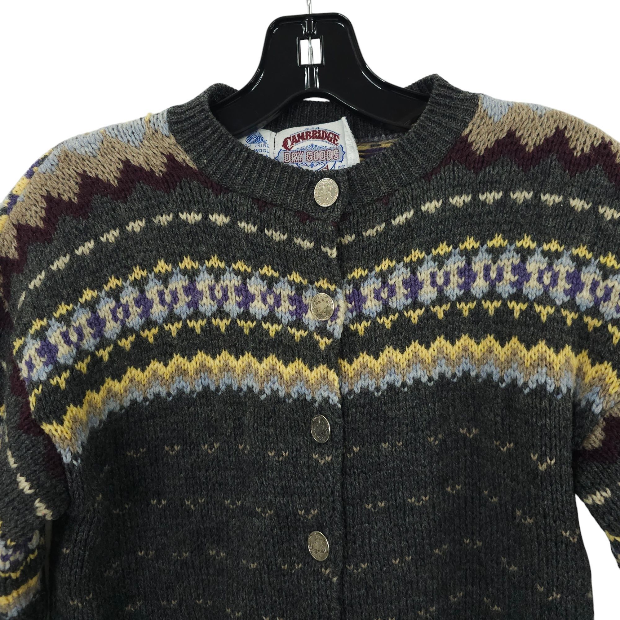 Other Cambridge Dry Goods Sweater Button Front Women S Vintage USA Size S / US 4 / IT 40 - 10 Thumbnail