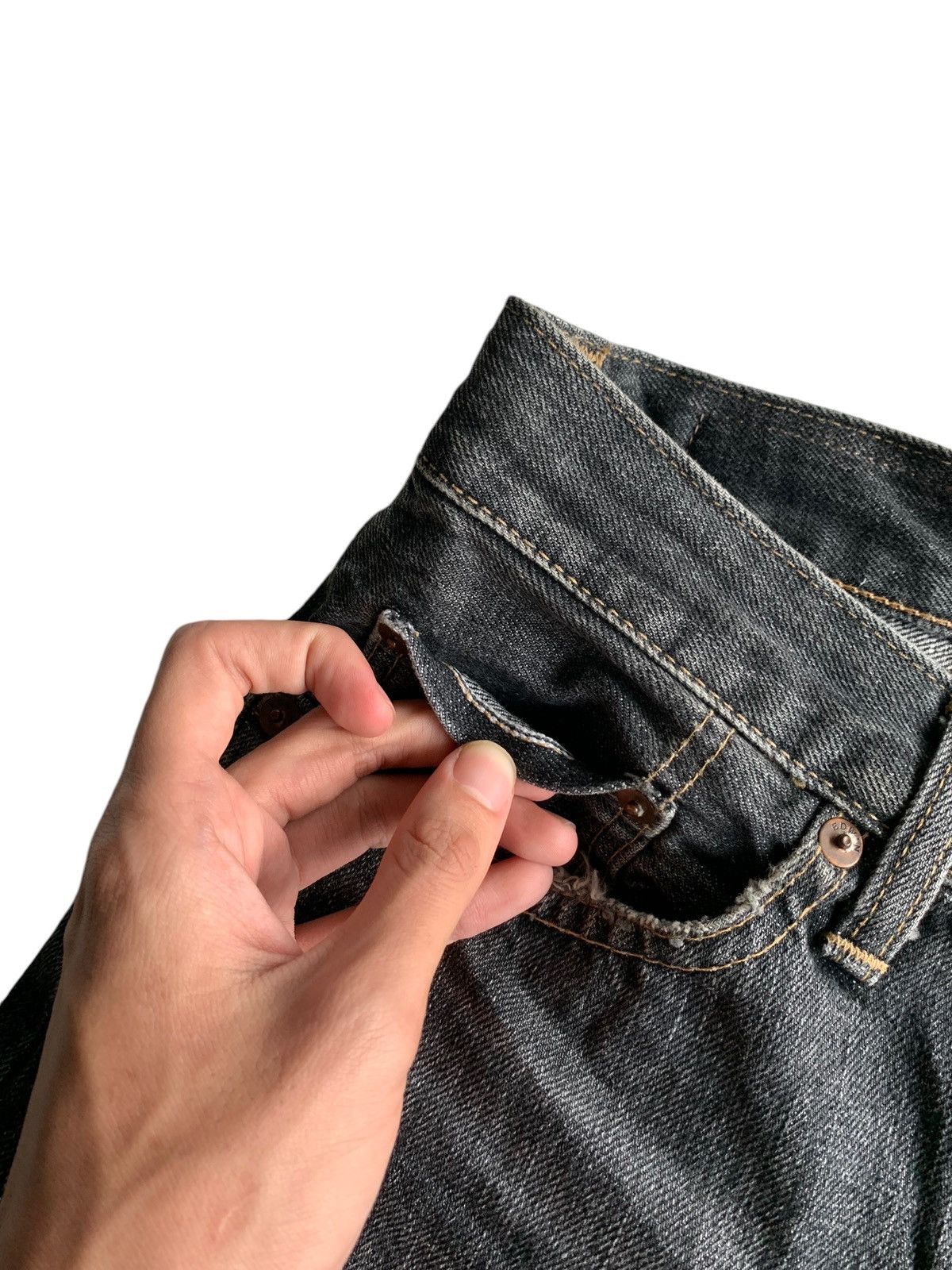 Edwin × If Six Was Nine × Kapital EDWIN SELVEDGE 505 BUTTON FLY RUSTY DISTRESSED DENIM Size US 30 / EU 46 - 8 Thumbnail