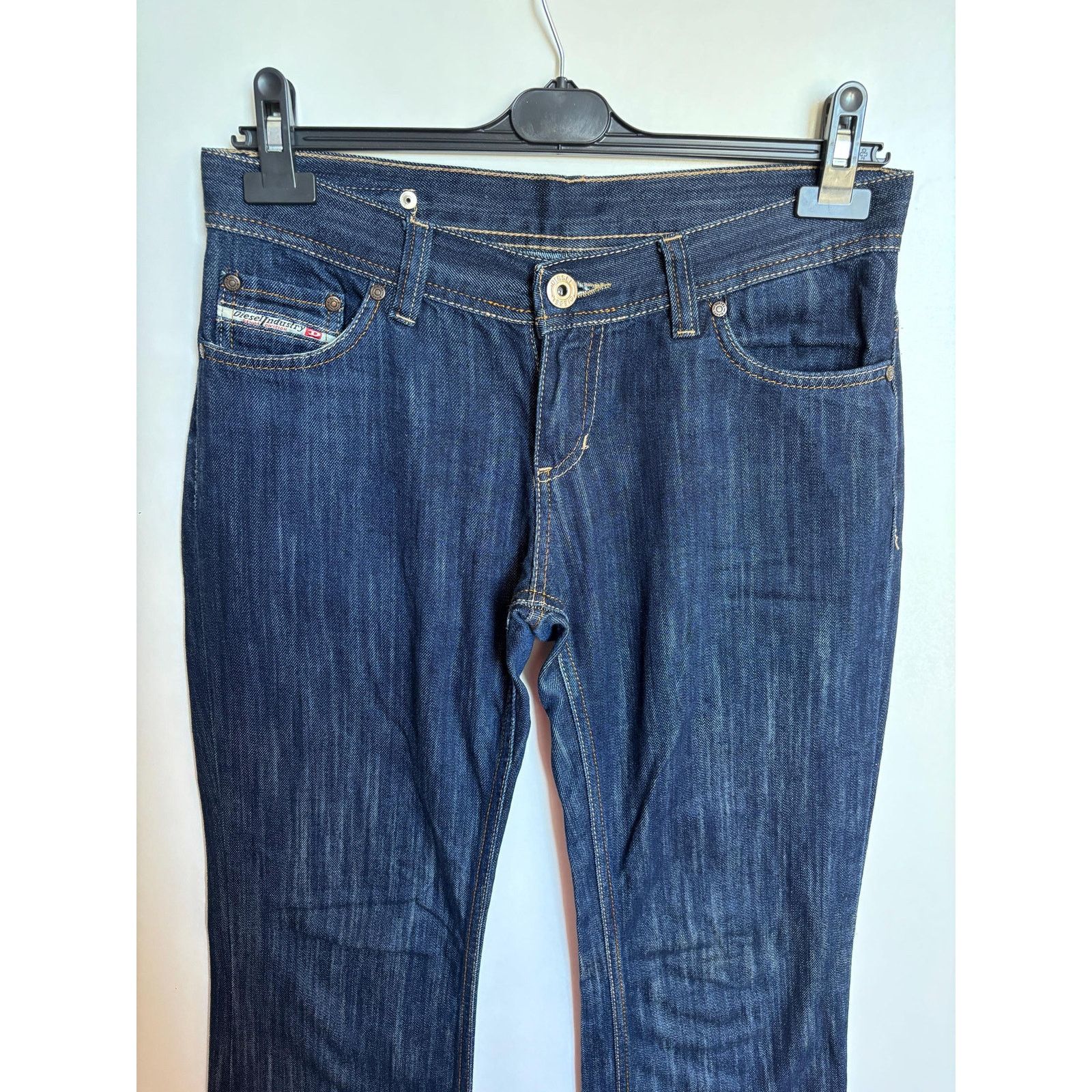 Diesel Vintage Diesel Jeans W28 Italy Dark Wash Straight Raw Hem Size US 28 / EU 44 - 4 Thumbnail