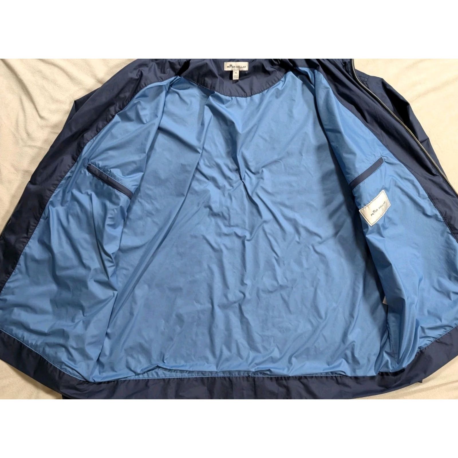 Peter Millar Peter Millar Jacket Blue Mens XL Hartford Full Zip Crown Golf Performance Windproof Size US XL / EU 56 / 4 - 7 Thumbnail