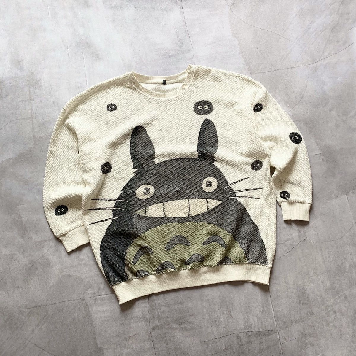 Anime My Neighbor Totoro Big Logo Totoro Sweater Y2K Anime Movie Size US L / EU 52-54 / 3 - 1 Thumbnail