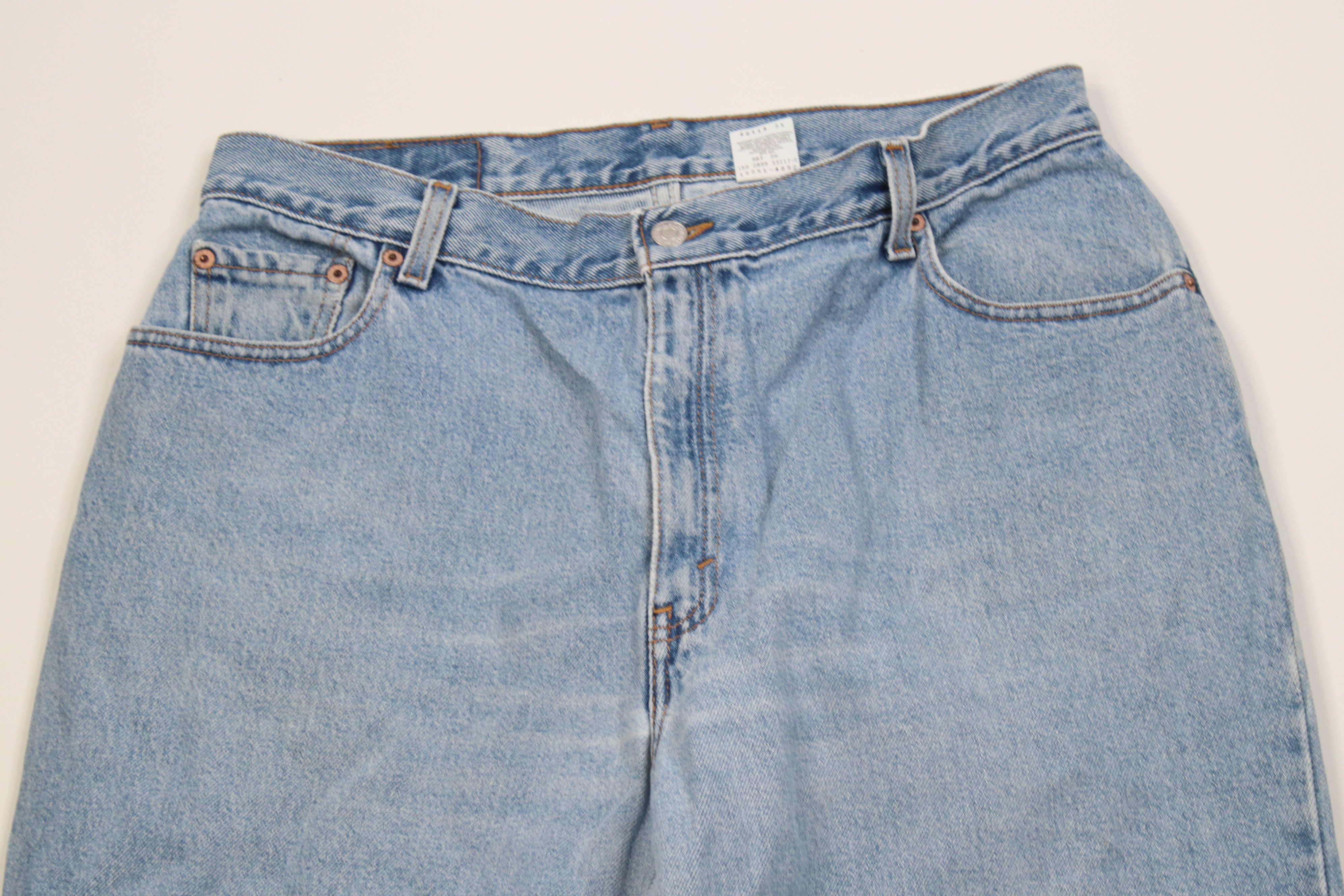 Levi's Vintage 90s Levis 550 Relaxed Fit Tapered Leg Denim Jeans Size 38" / US 16 / IT 52 - 2 Thumbnail