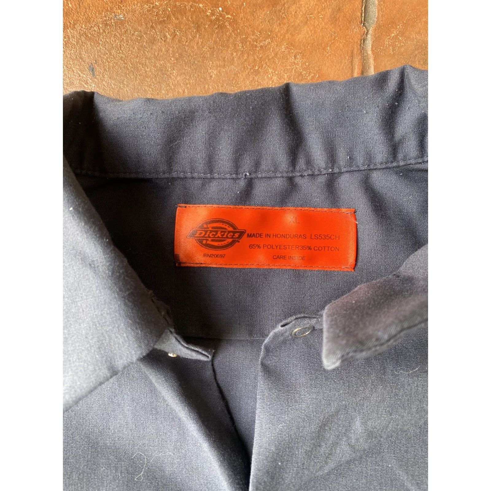 Dickies Dickies Shirt Button-Up Work Y2K Biker Mechanic Grunge Hiphop XL Blue Size US XL / EU 56 / 4 - 3 Thumbnail