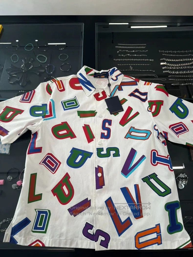 Louis Vuitton Louis Vuitton NBA Graphic Short Sleeve Shirt. Size US XXL / EU 58 / 5 - 1 Thumbnail