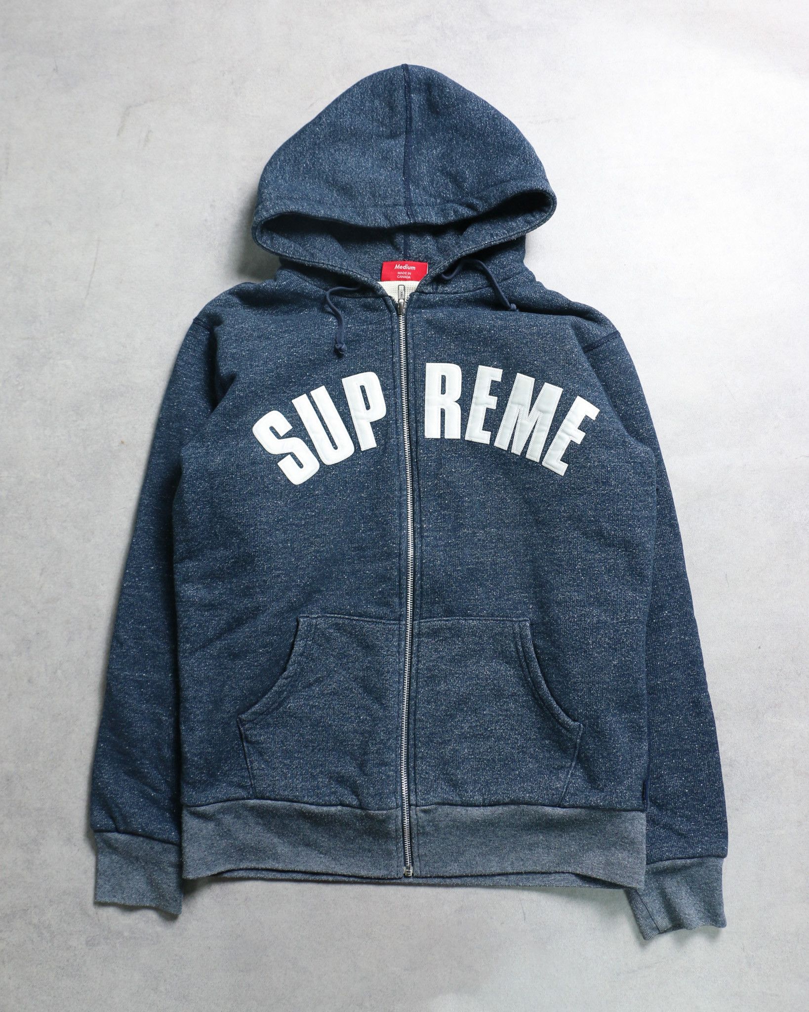 Supreme Supreme Waffle Thermal Zip Up Hoodie | Grailed