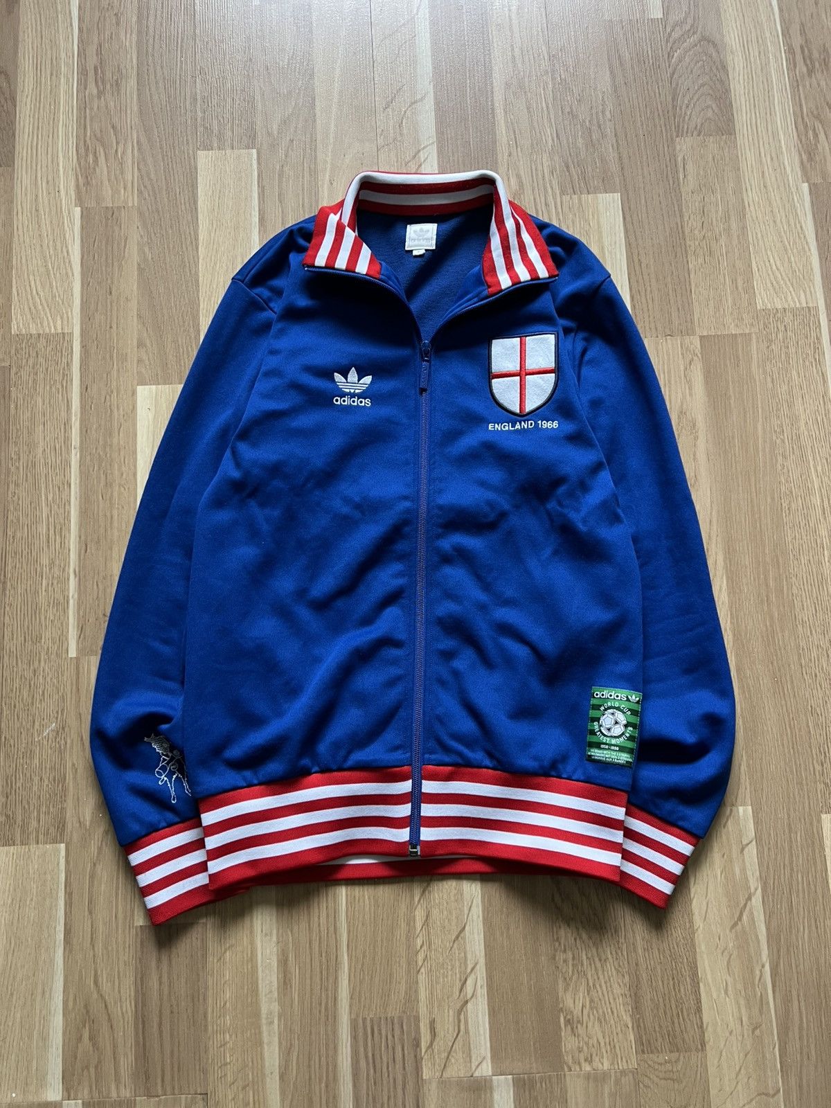 Adidas Adidas vintage track zip up jacket football England 1966 Size US M / EU 48-50 / 2 - 2 Thumbnail