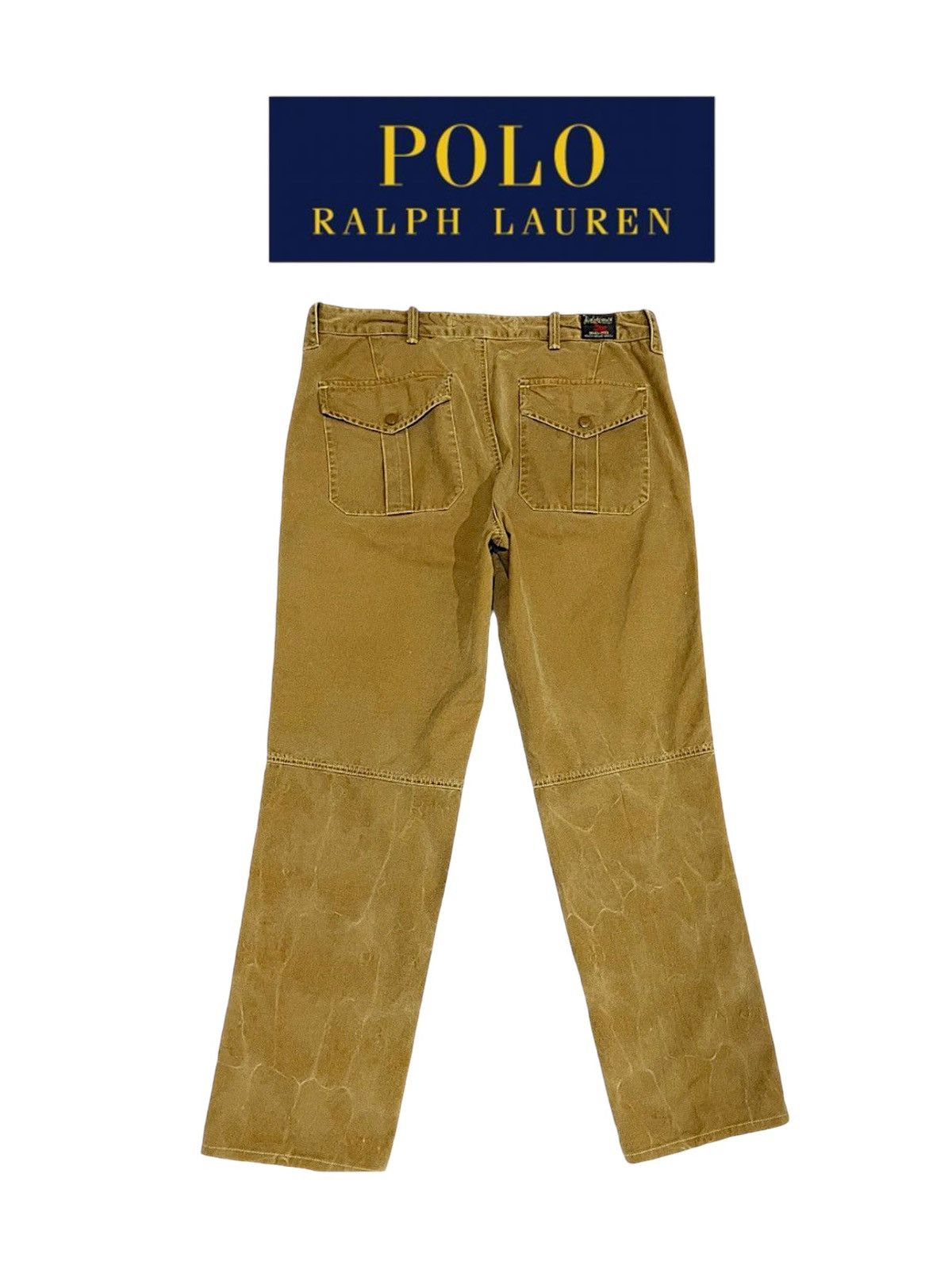 Polo Ralph Lauren Vintage Ralph Lauren Khaki Honeycomb Faded Pants Size US 36 / EU 52 - 3 Thumbnail