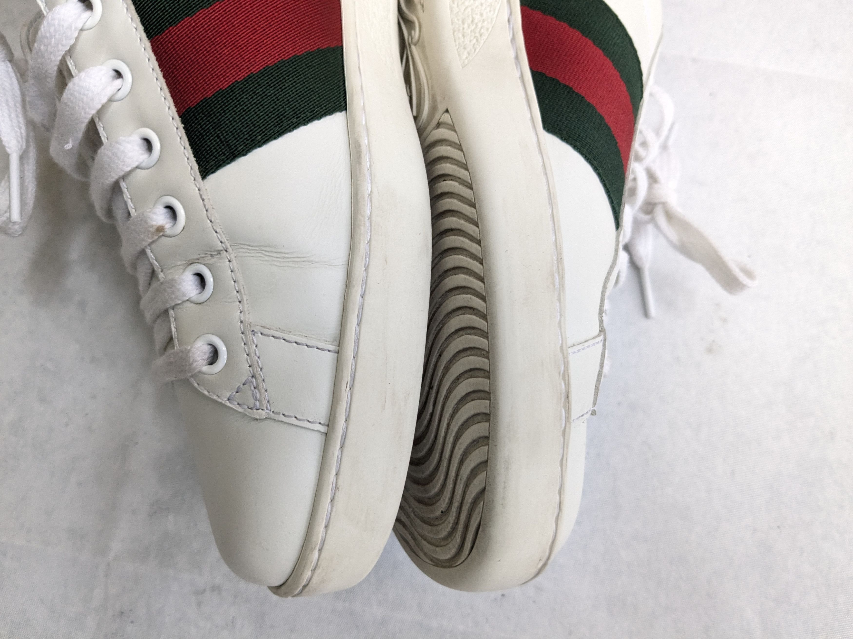 Gucci Gucci Ace White Bee 9 Low Tops Leather Size US 9 / EU 42 - 11 Thumbnail